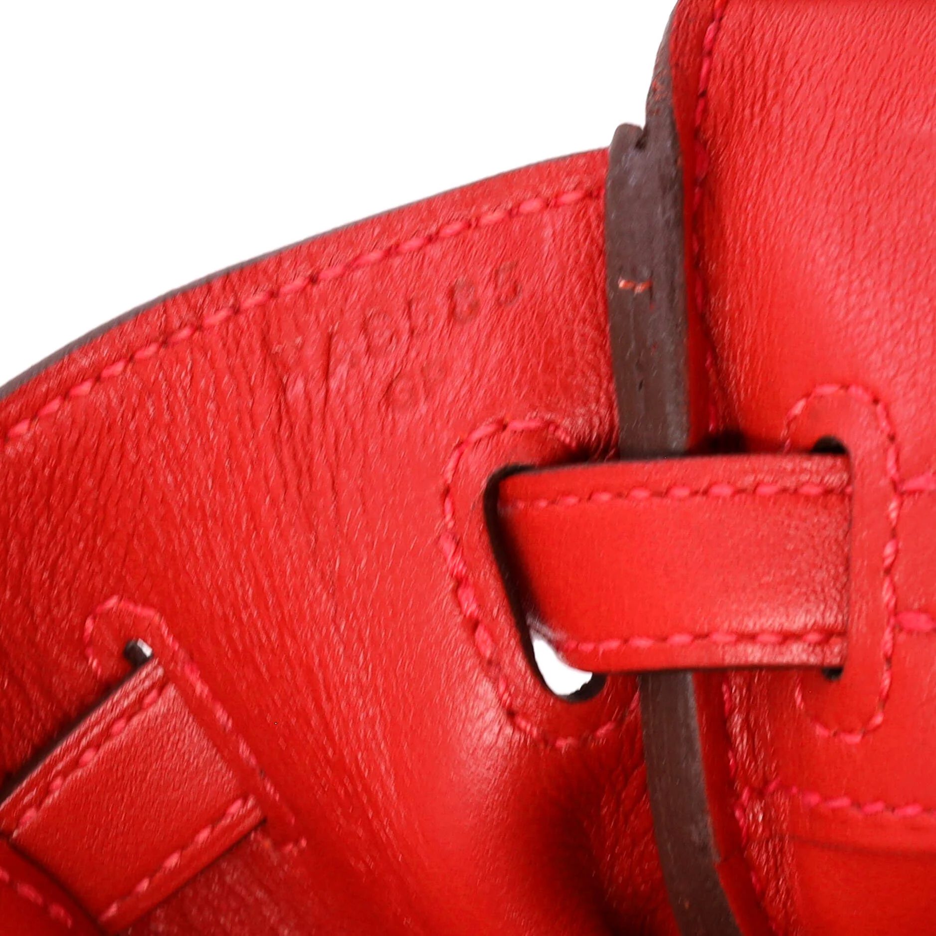 Birkin Handbag Rouge Casaque Swift with Palladium Hardware 25 - Image 8