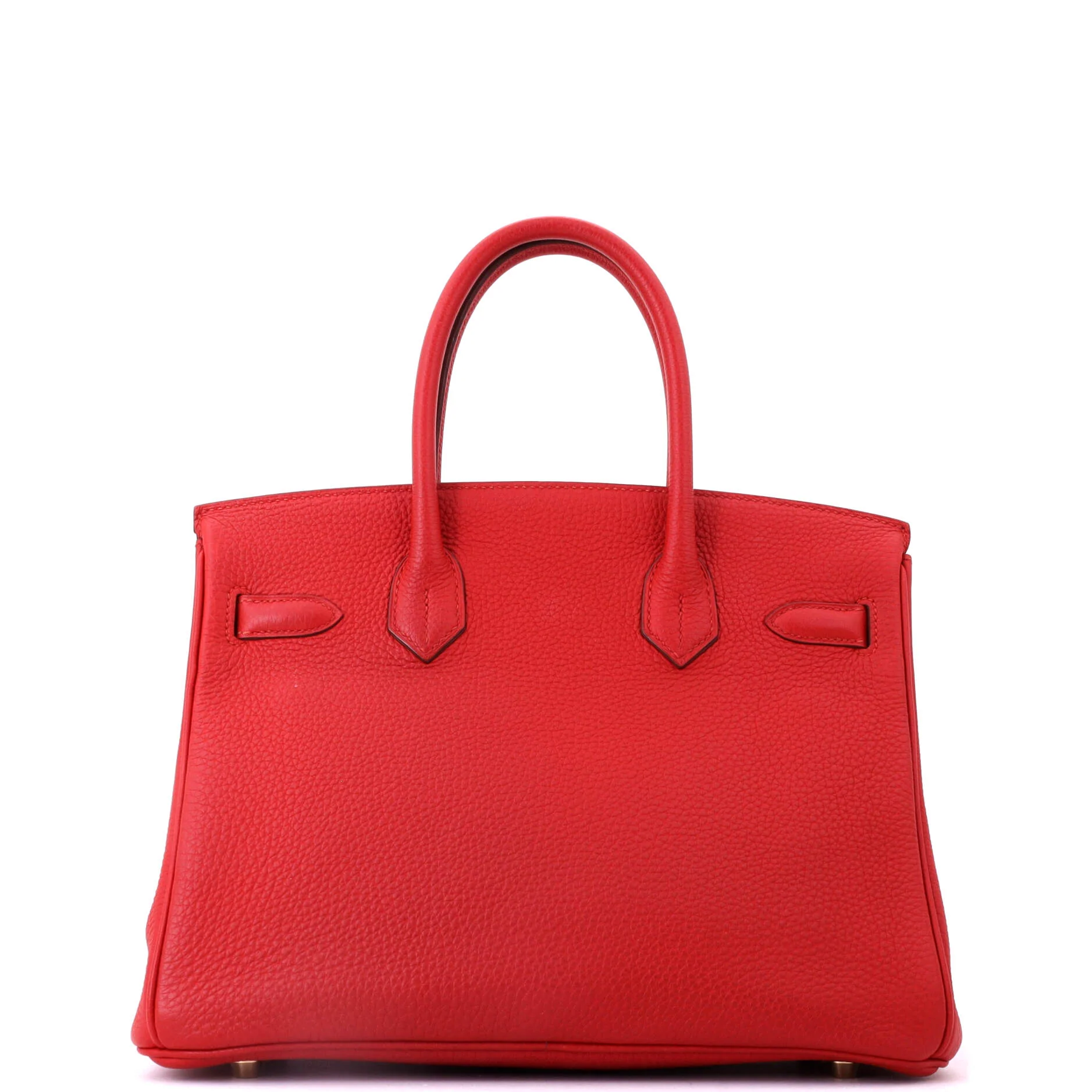 Birkin Handbag Vermillon Togo with Gold Hardware 30 - Image 4