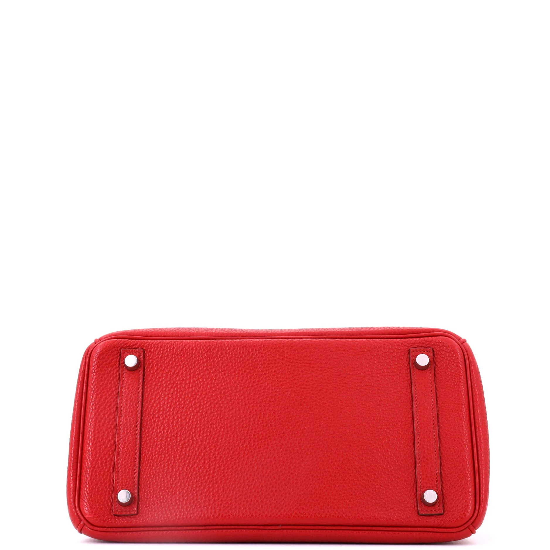Birkin Handbag Rouge Garance Togo with Palladium Hardware 30 - Image 5