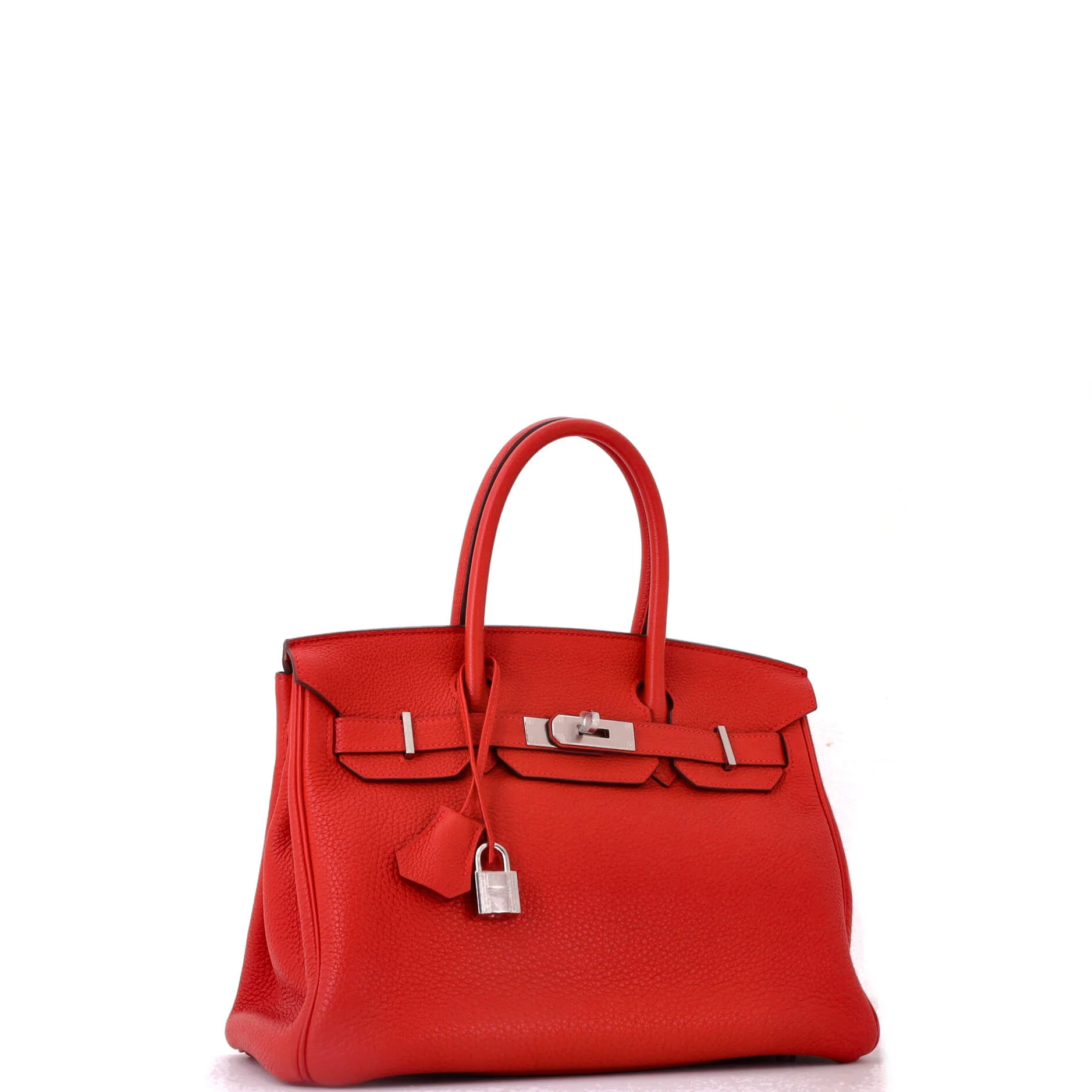 Birkin Handbag Geranium Togo with Palladium Hardware 30 - Image 2