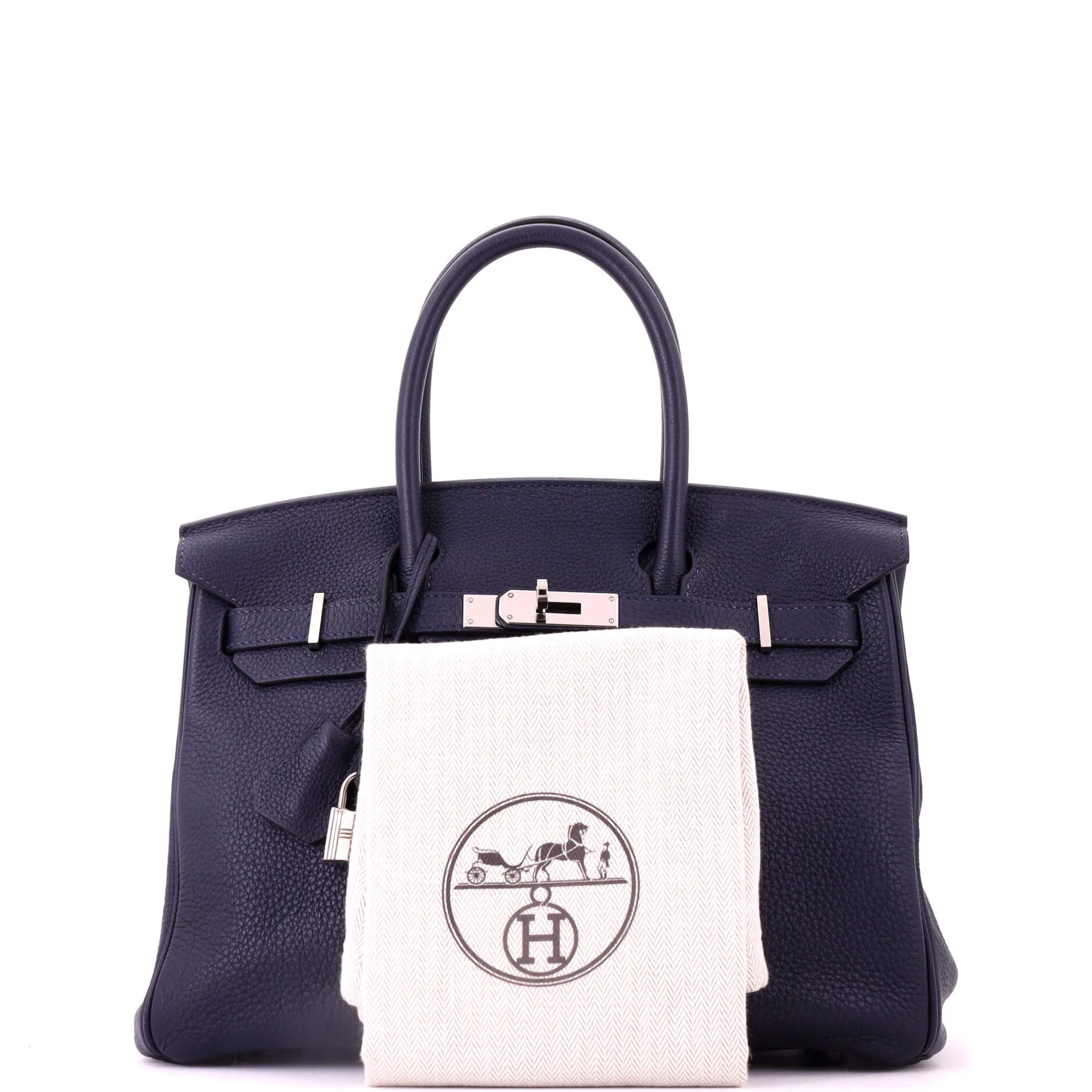 Birkin Handbag Verso Togo with Palladium Hardware 30 - Image 2