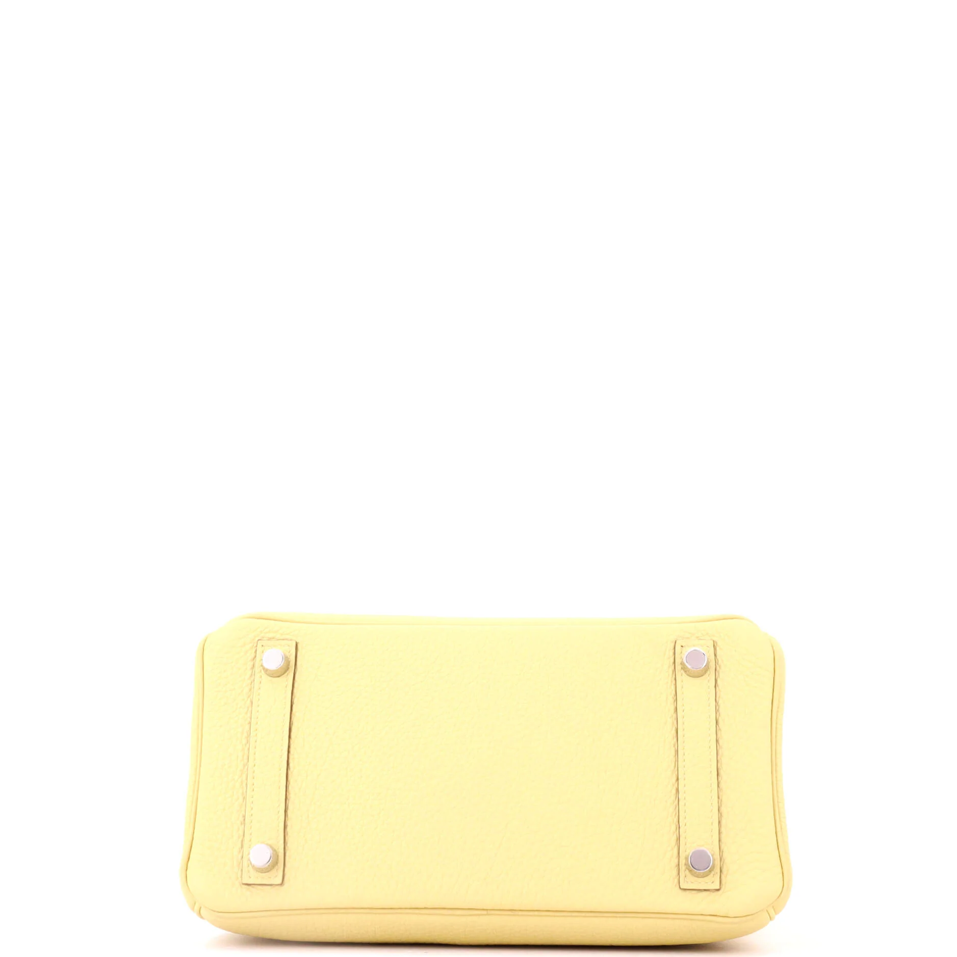 Birkin Handbag Jaune Poussin Togo with Palladium Hardware 25 - Image 5