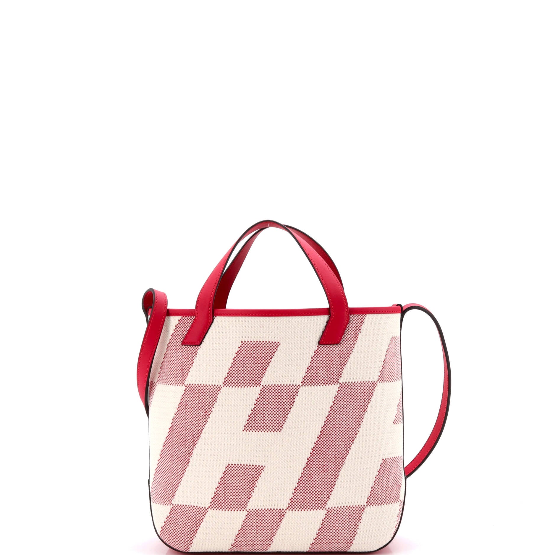 Cabas H en Biais Tote Canvas with Leather 27 - Image 3
