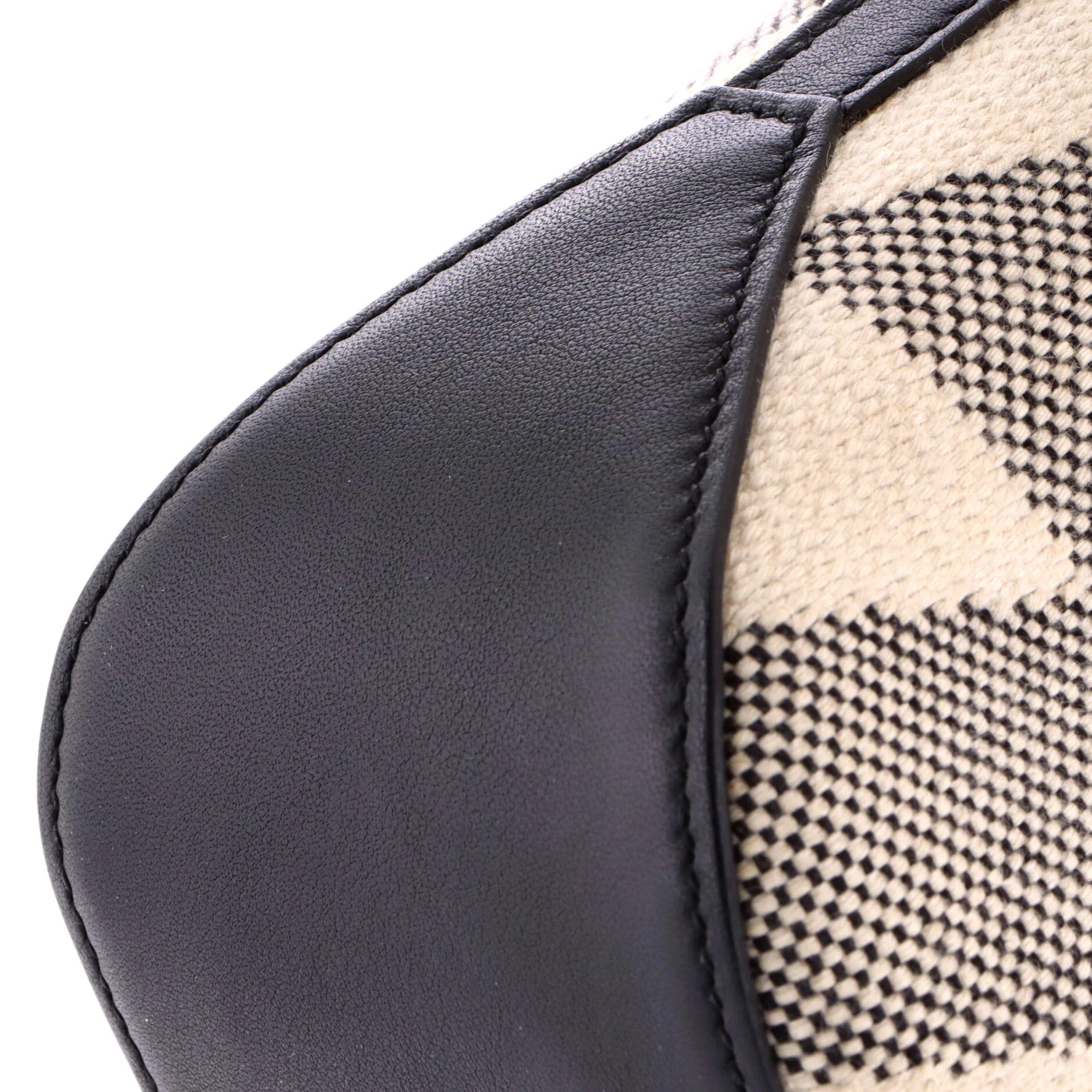 Cabas H en Biais Tote Canvas with Leather 27 - Image 6