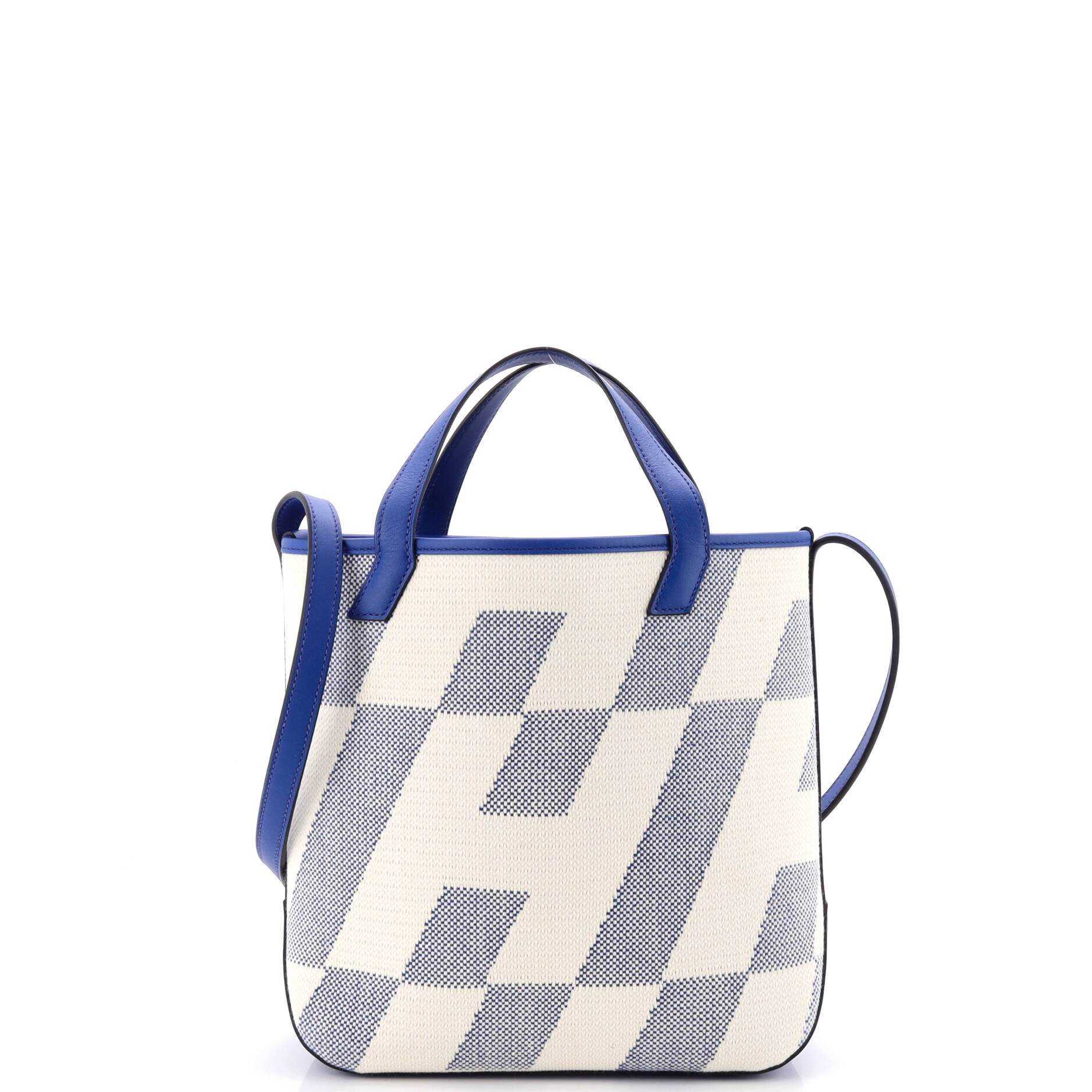 Cabas H en Biais Tote Canvas with Leather 27 - Image 3