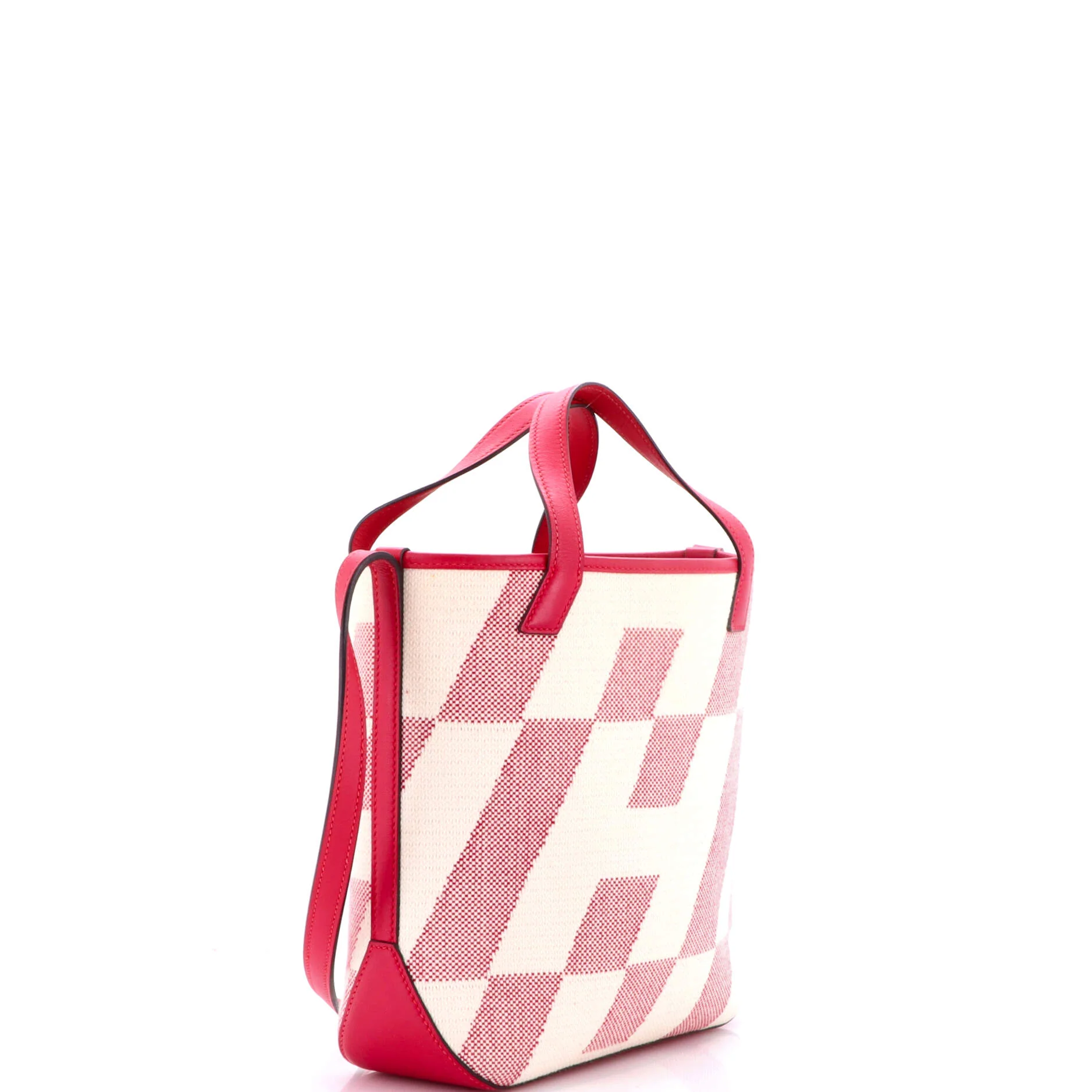 Cabas H en Biais Tote Canvas with Leather 27 - Image 2