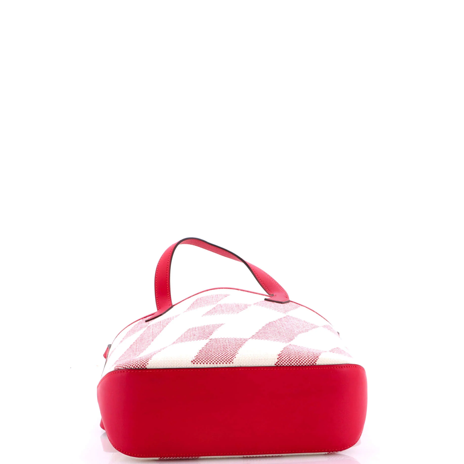 Cabas H en Biais Tote Canvas with Leather 27 - Image 4