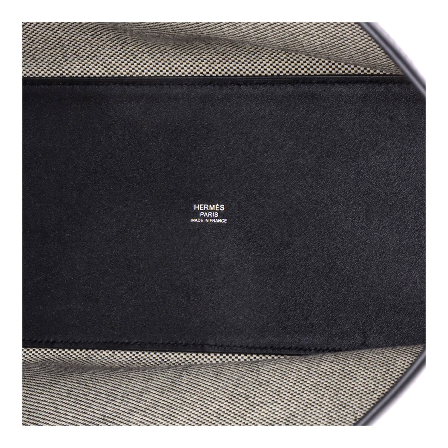 Cabas H en Biais Tote Canvas with Leather 40 - Image 5