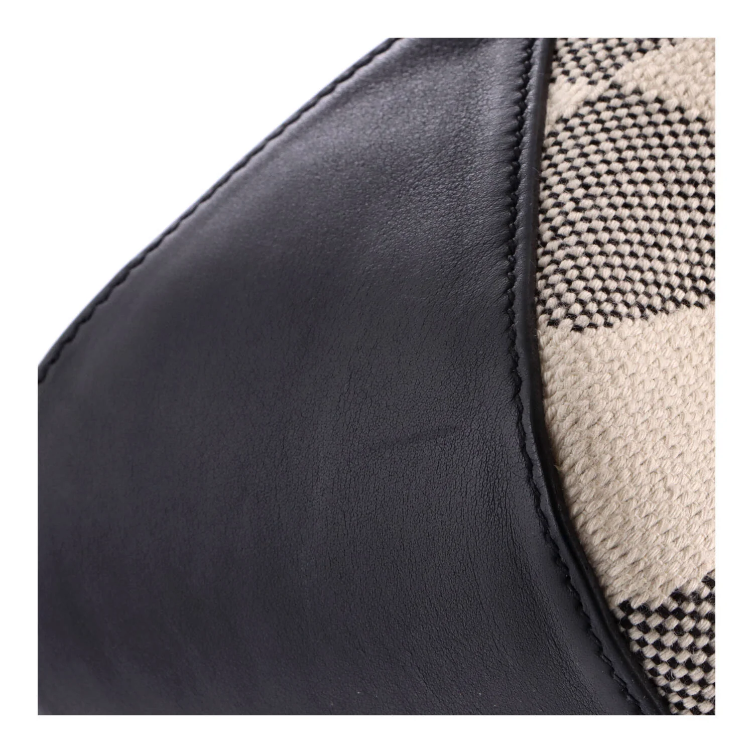 Cabas H en Biais Tote Canvas with Leather 40 - Image 6