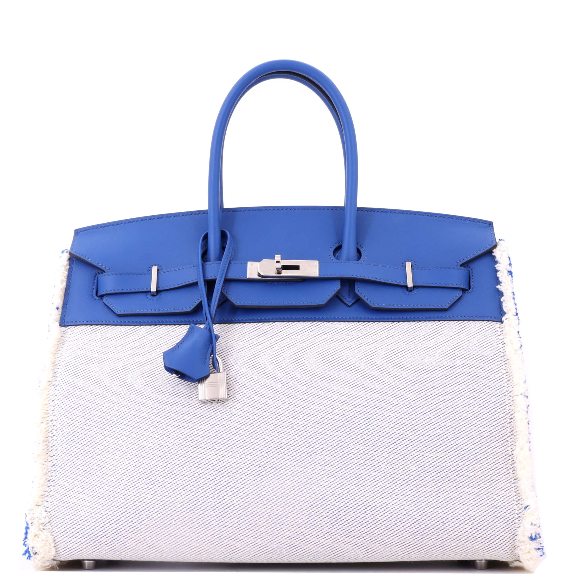 Fray Fray Birkin Bag Toile and Swift 35