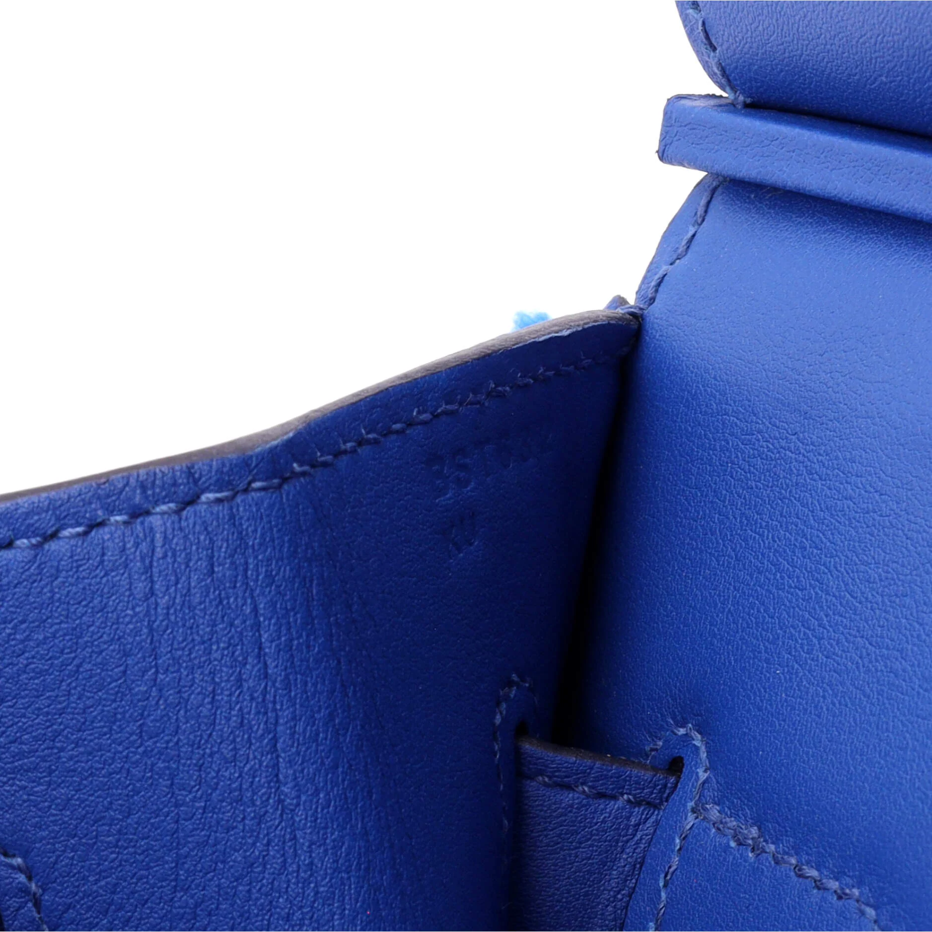 Fray Fray Birkin Bag Toile and Swift 35 - Image 8