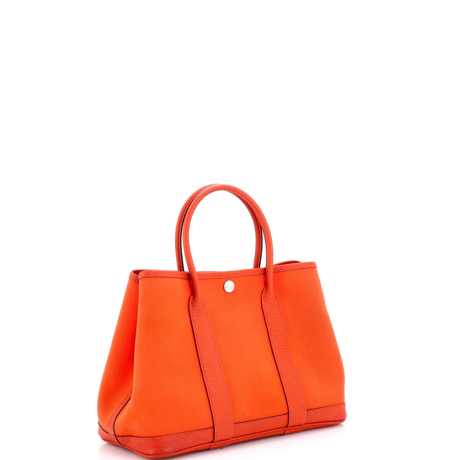 Garden Party Tote Toile and Leather 30 - Image 2