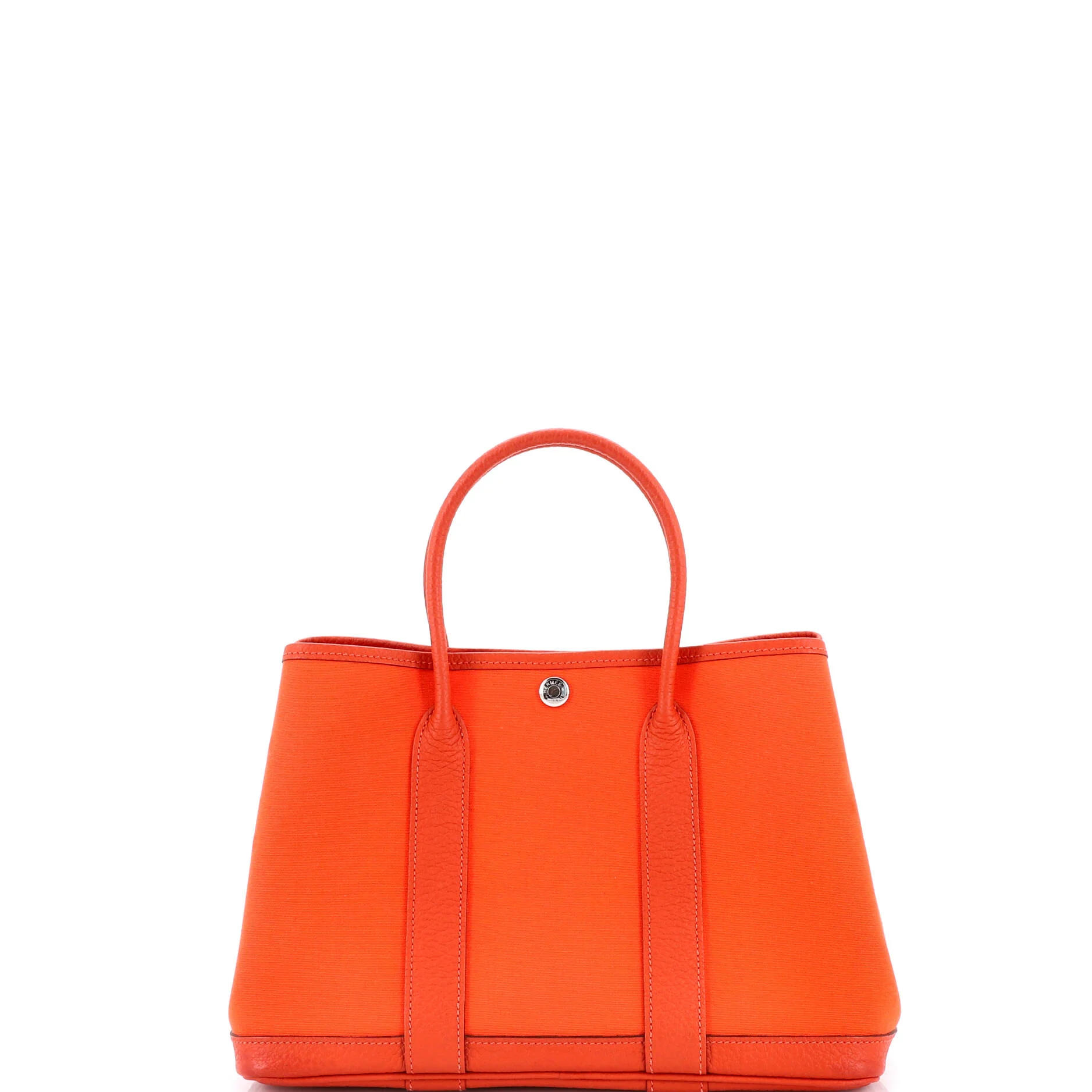 Garden Party Tote Toile and Leather 30 - Image 3