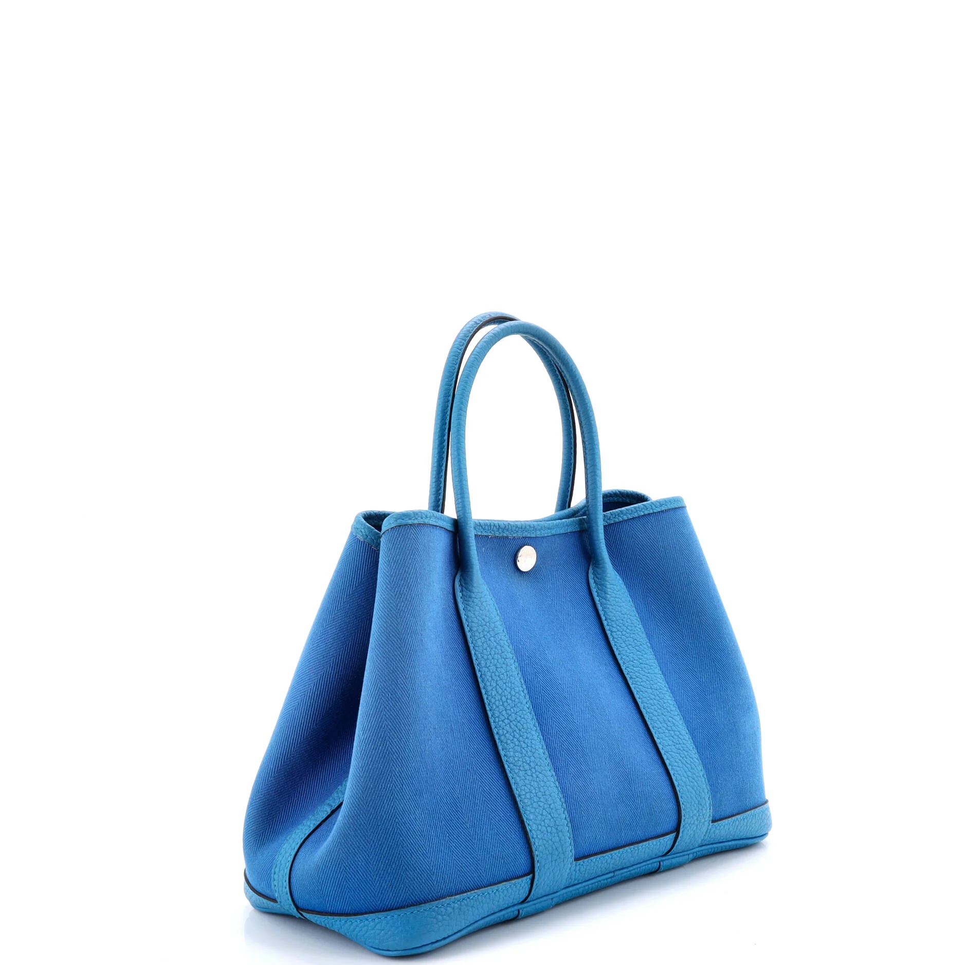 Garden Party Tote Toile and Leather 30 - Image 2
