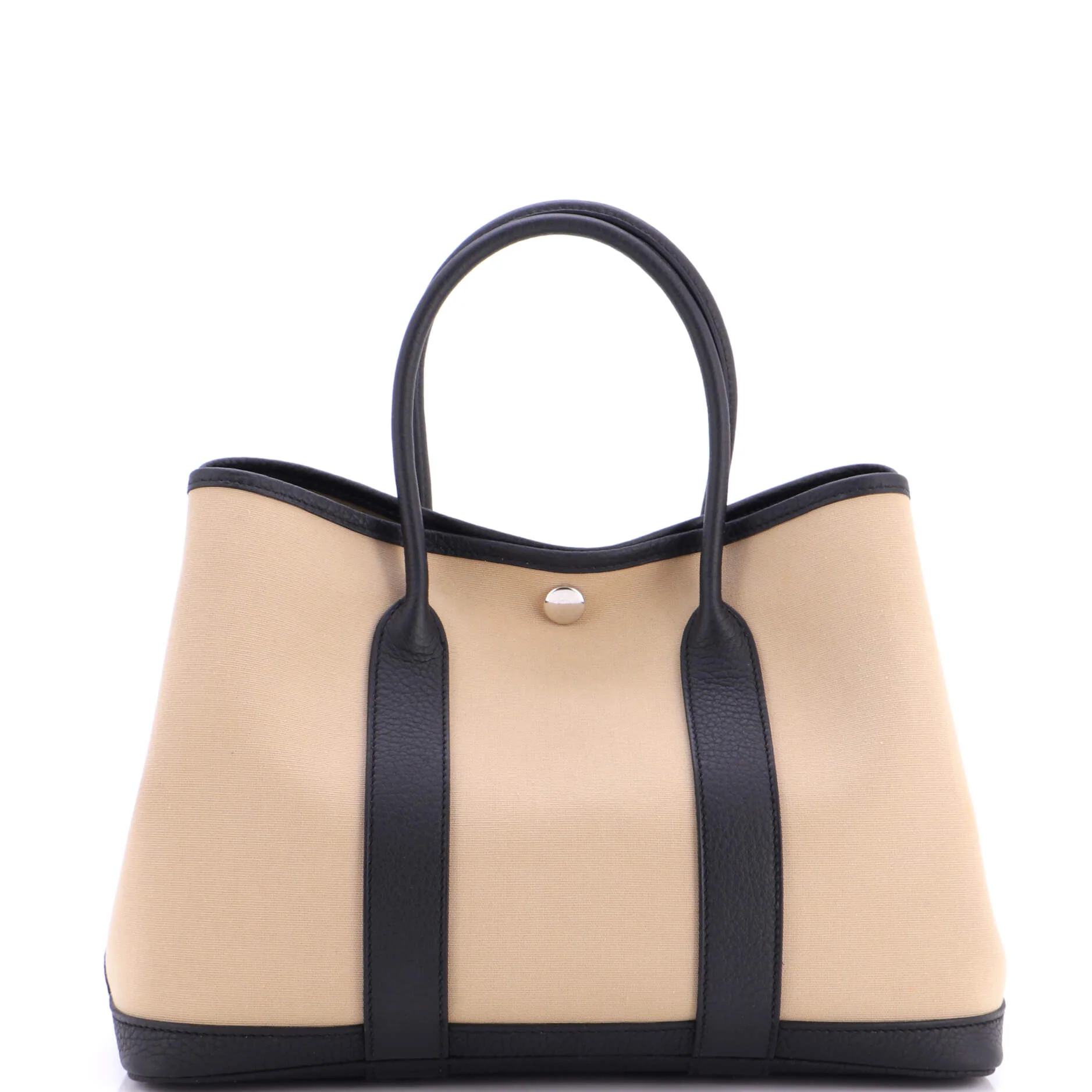 Garden Party Tote Toile and Leather 30