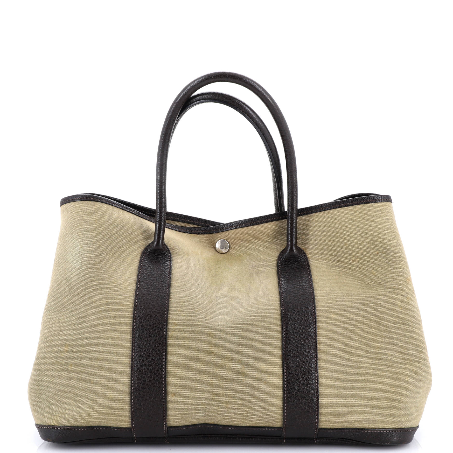 Garden Party Tote Toile and Leather 36