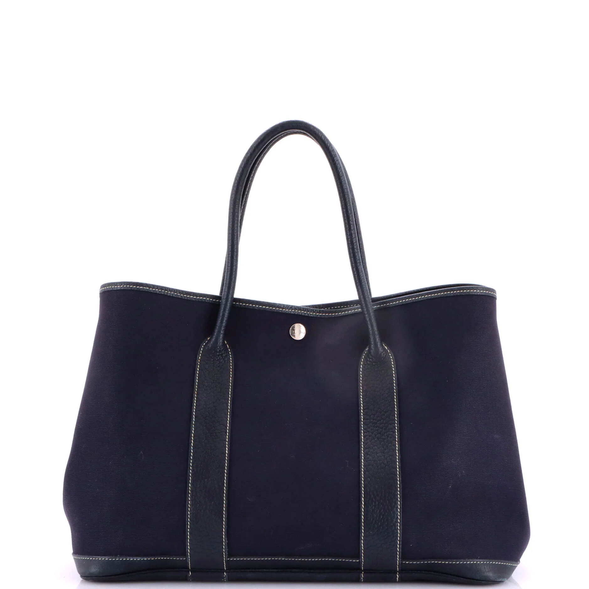 Garden Party Tote Toile and Leather 36 - Image 3