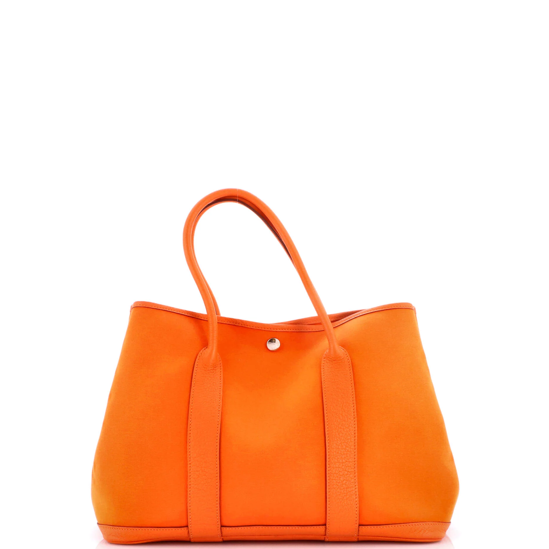 Garden Party Tote Toile and Leather 36 - Image 3