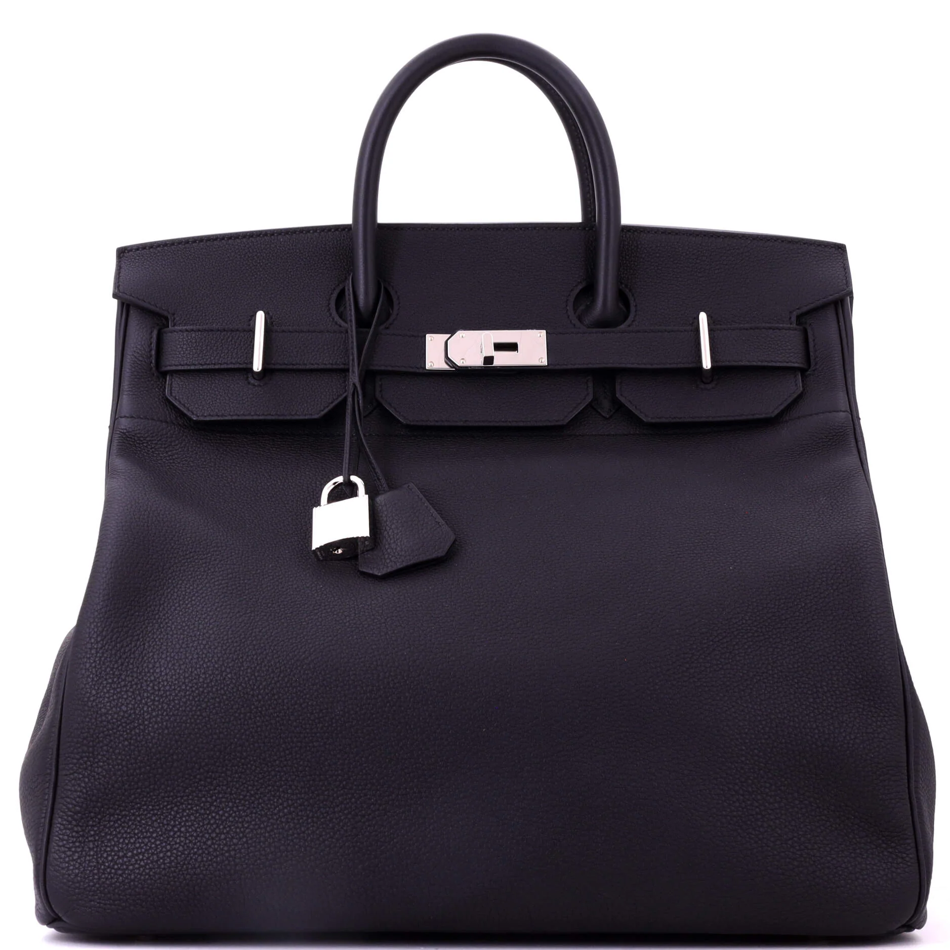 HAC Birkin Bag Noir Togo with Palladium Hardware 40