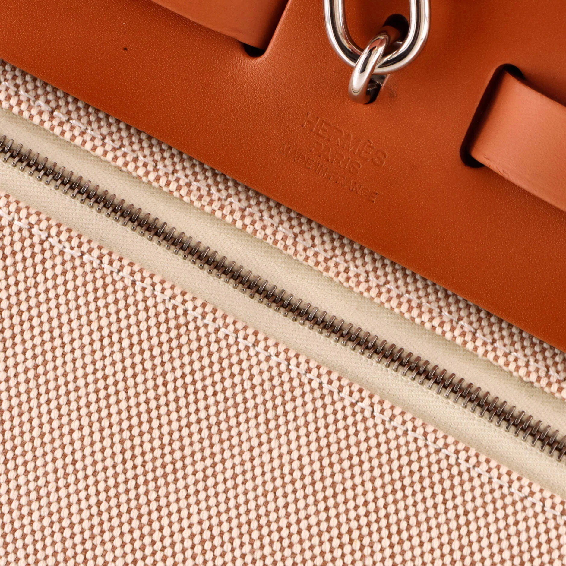 Herbag Zip Criss Viking Toile and Leather 31 - Image 8