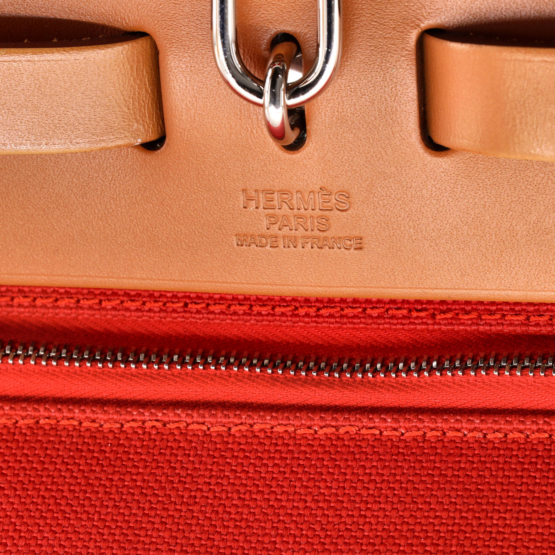 Herbag Zip Leather and Toile 31 - Image 8
