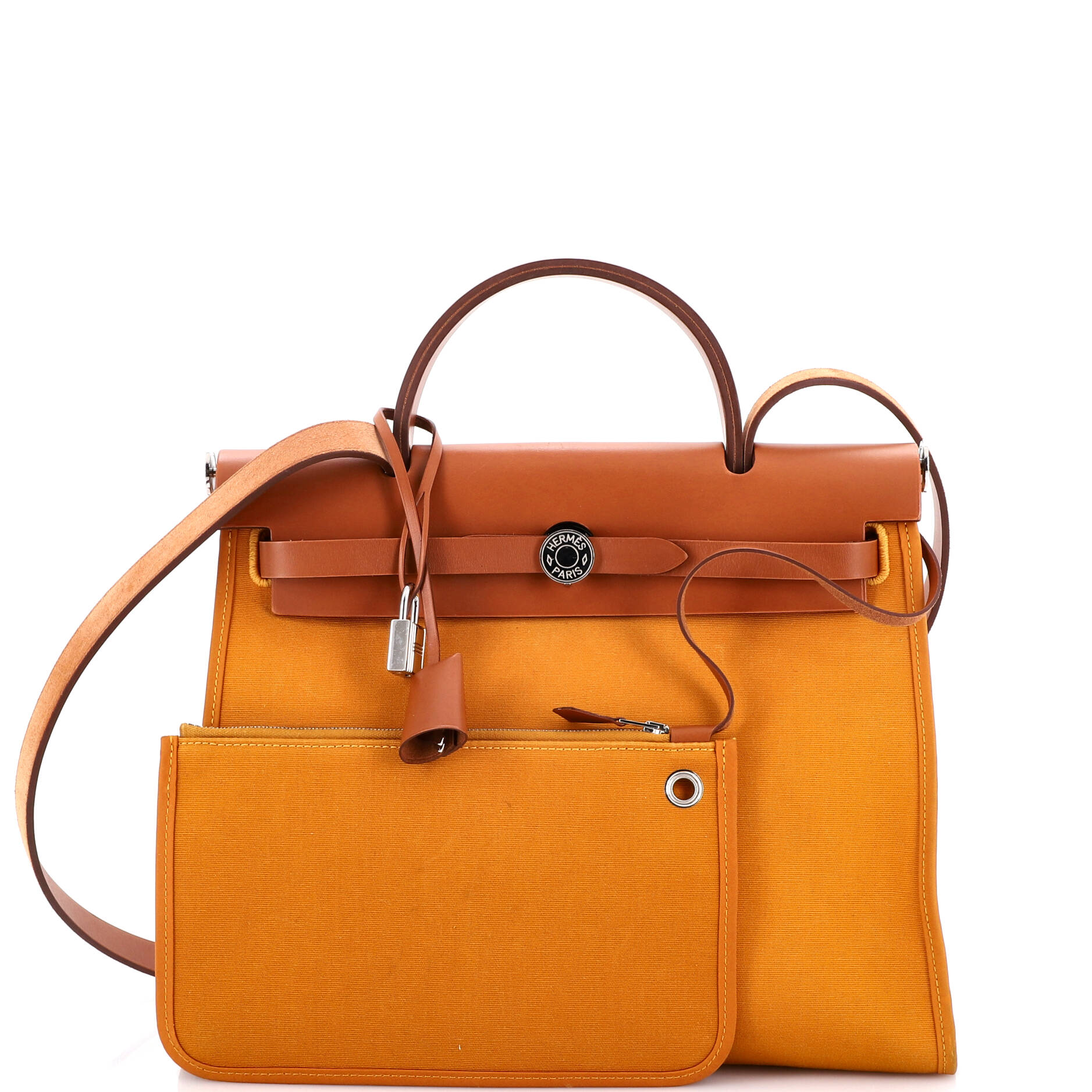 Herbag Zip Leather and Toile 31 - Image 2