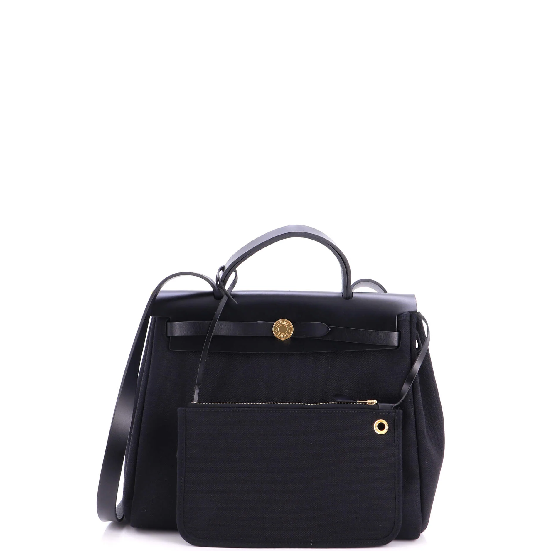 Herbag Zip Leather and Toile 31 - Image 2