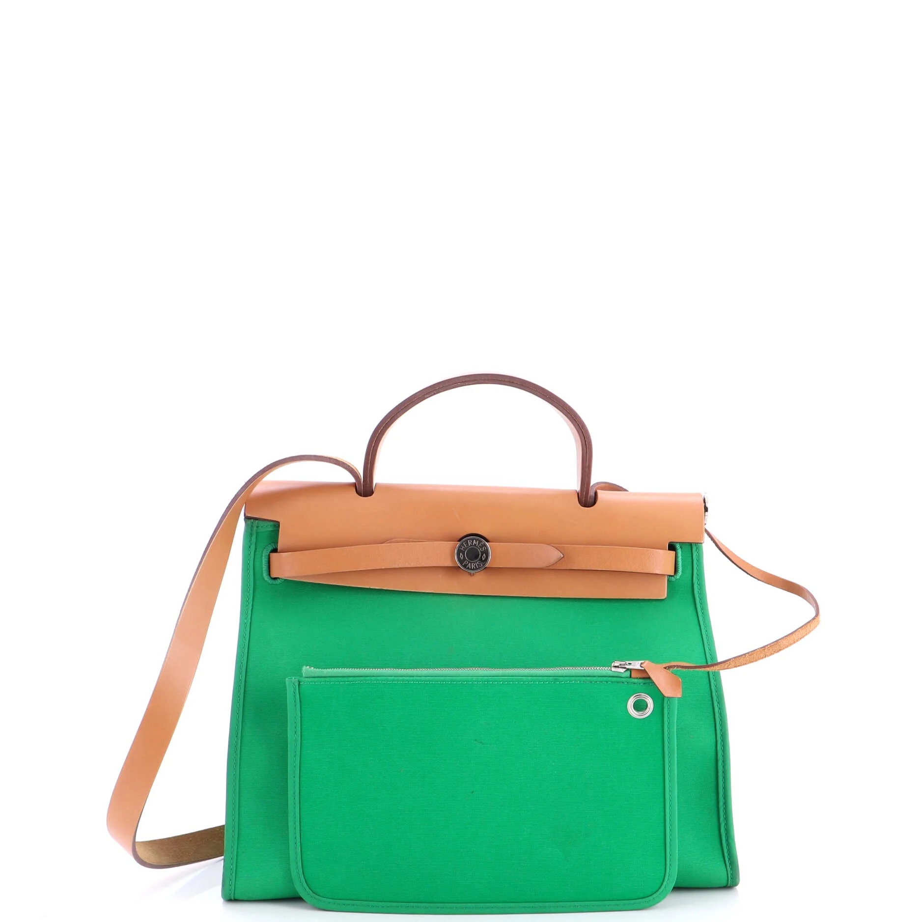 Herbag Zip Leather and Toile 31 - Image 2