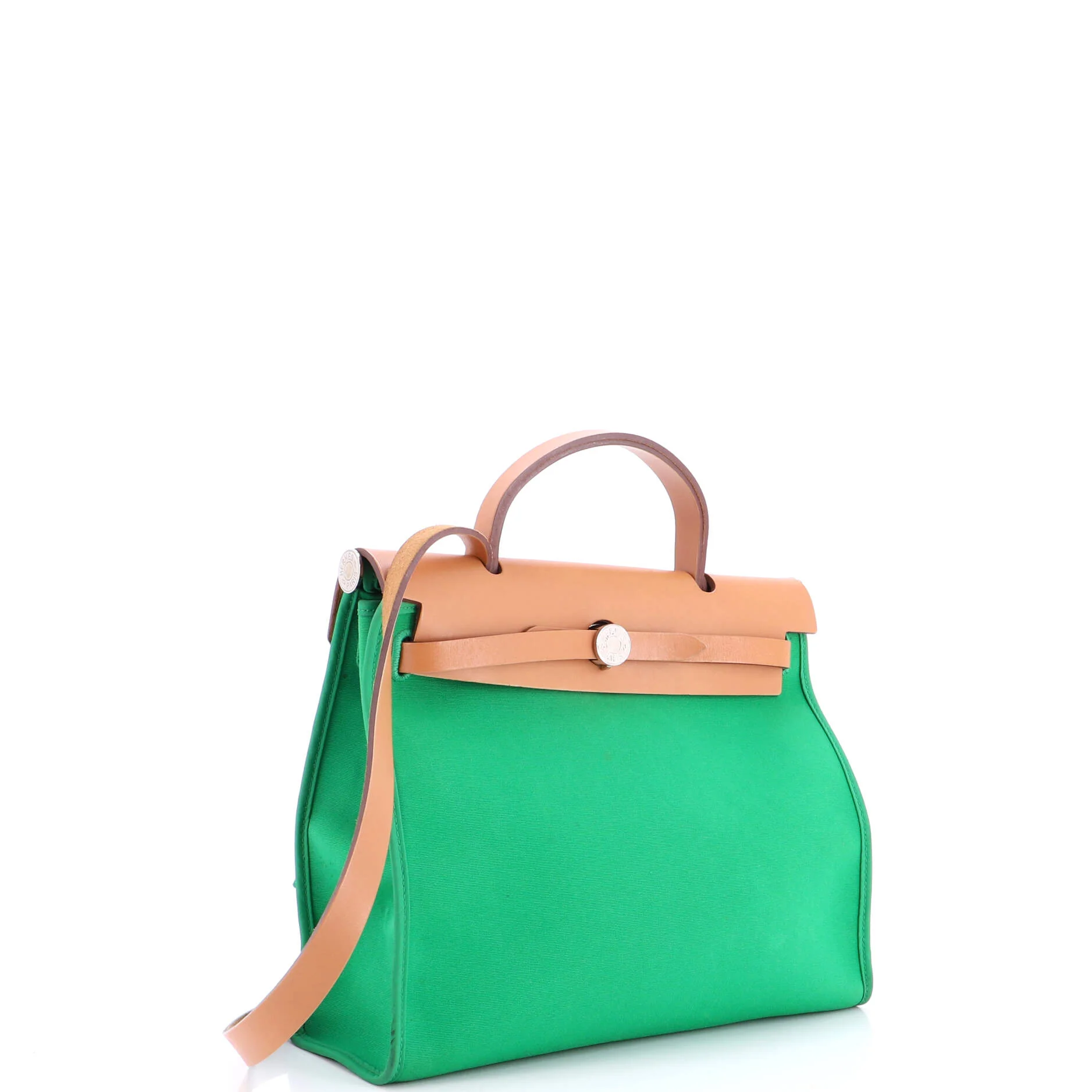 Herbag Zip Leather and Toile 31 - Image 3