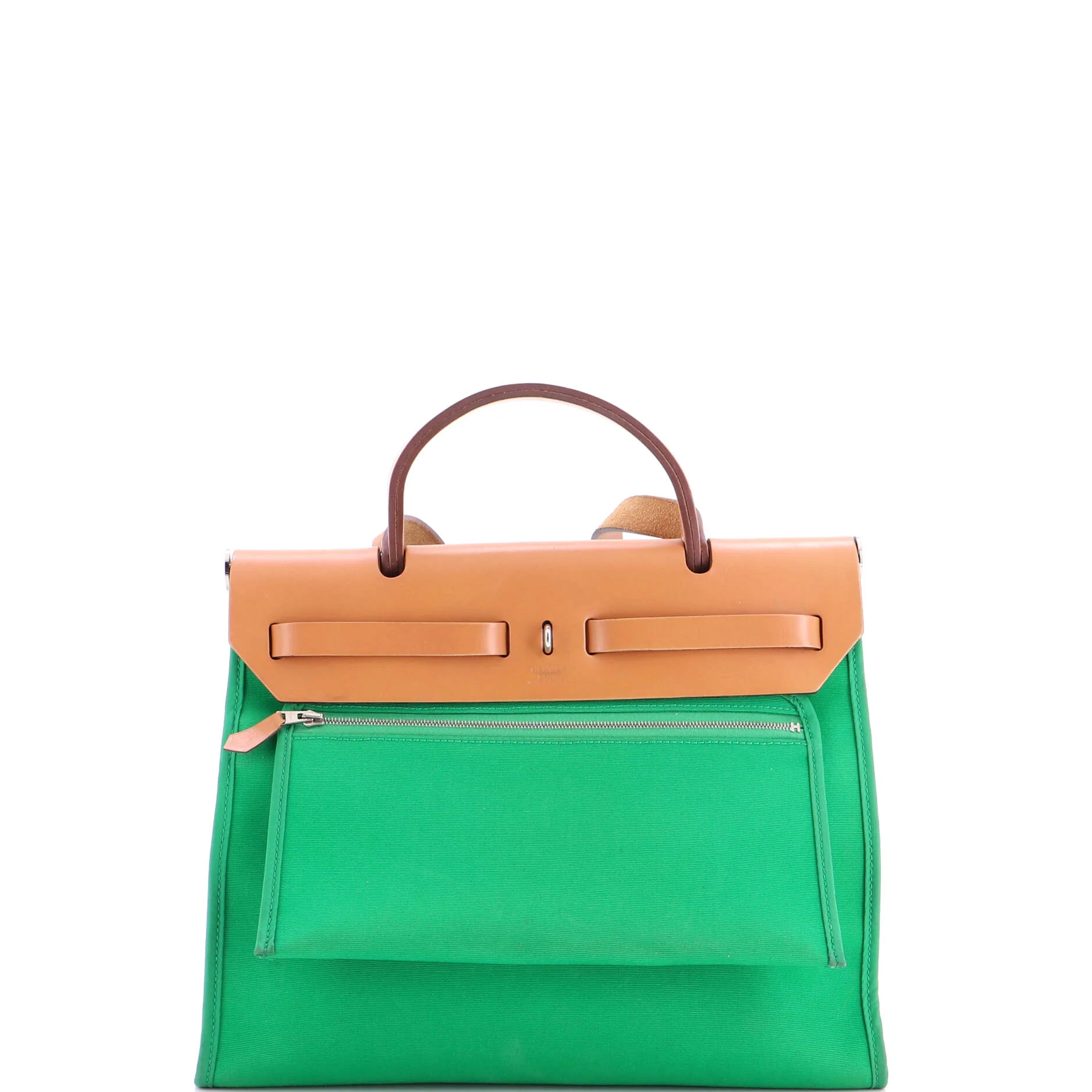 Herbag Zip Leather and Toile 31 - Image 4