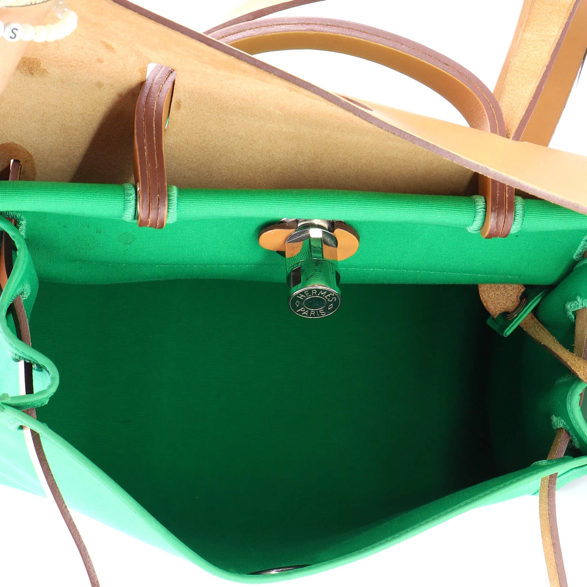 Herbag Zip Leather and Toile 31 - Image 5