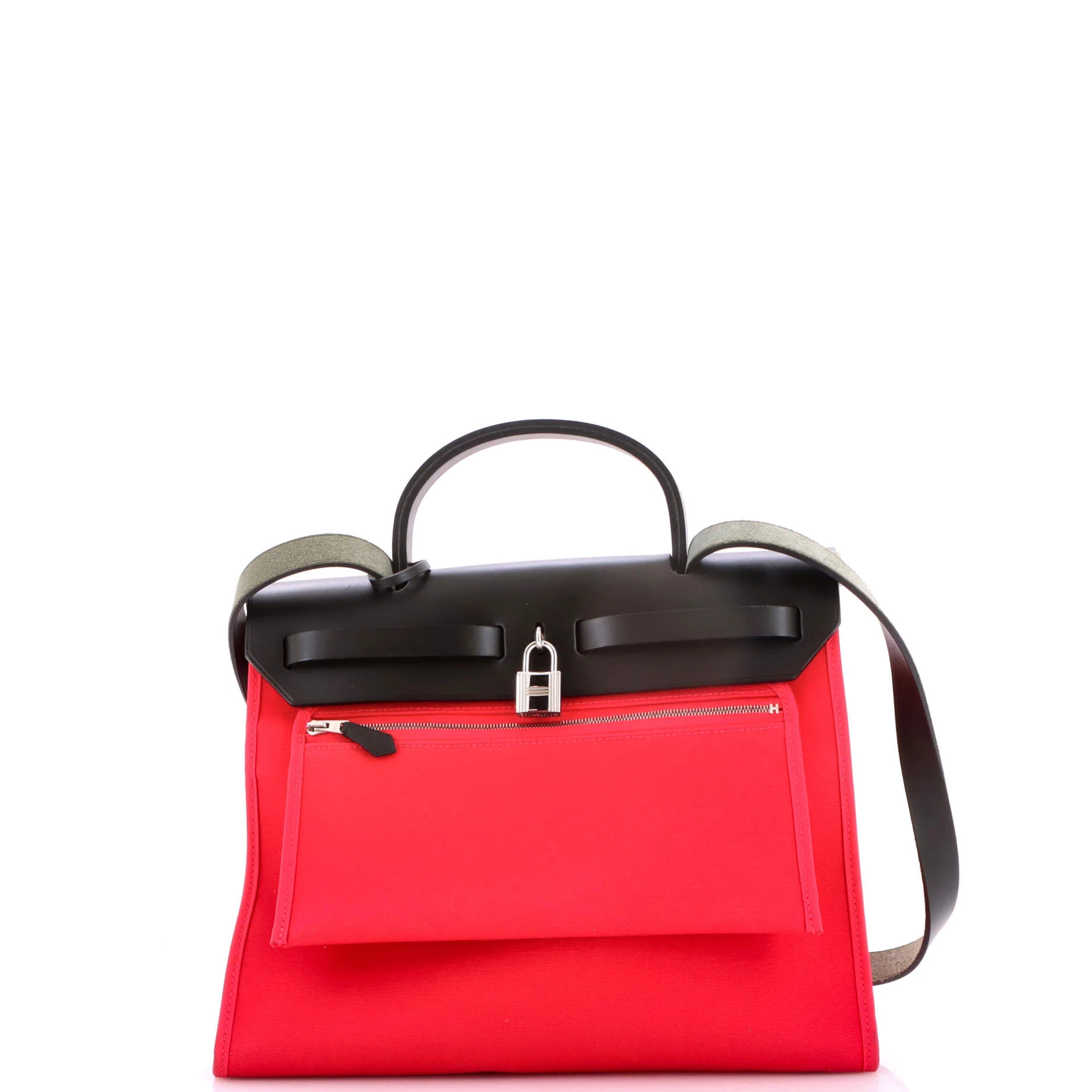 Herbag Zip Leather and Toile 31 - Image 4