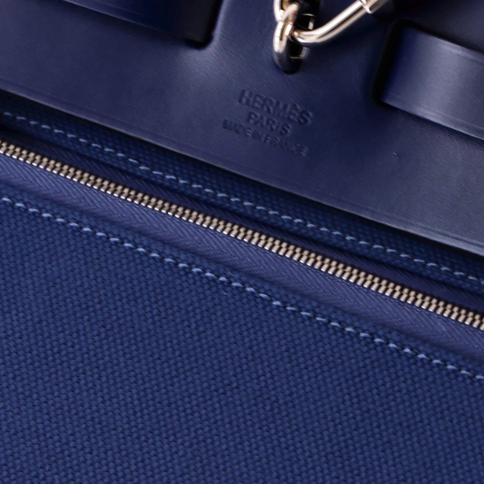 Herbag Zip Leather and Toile 31 - Image 8