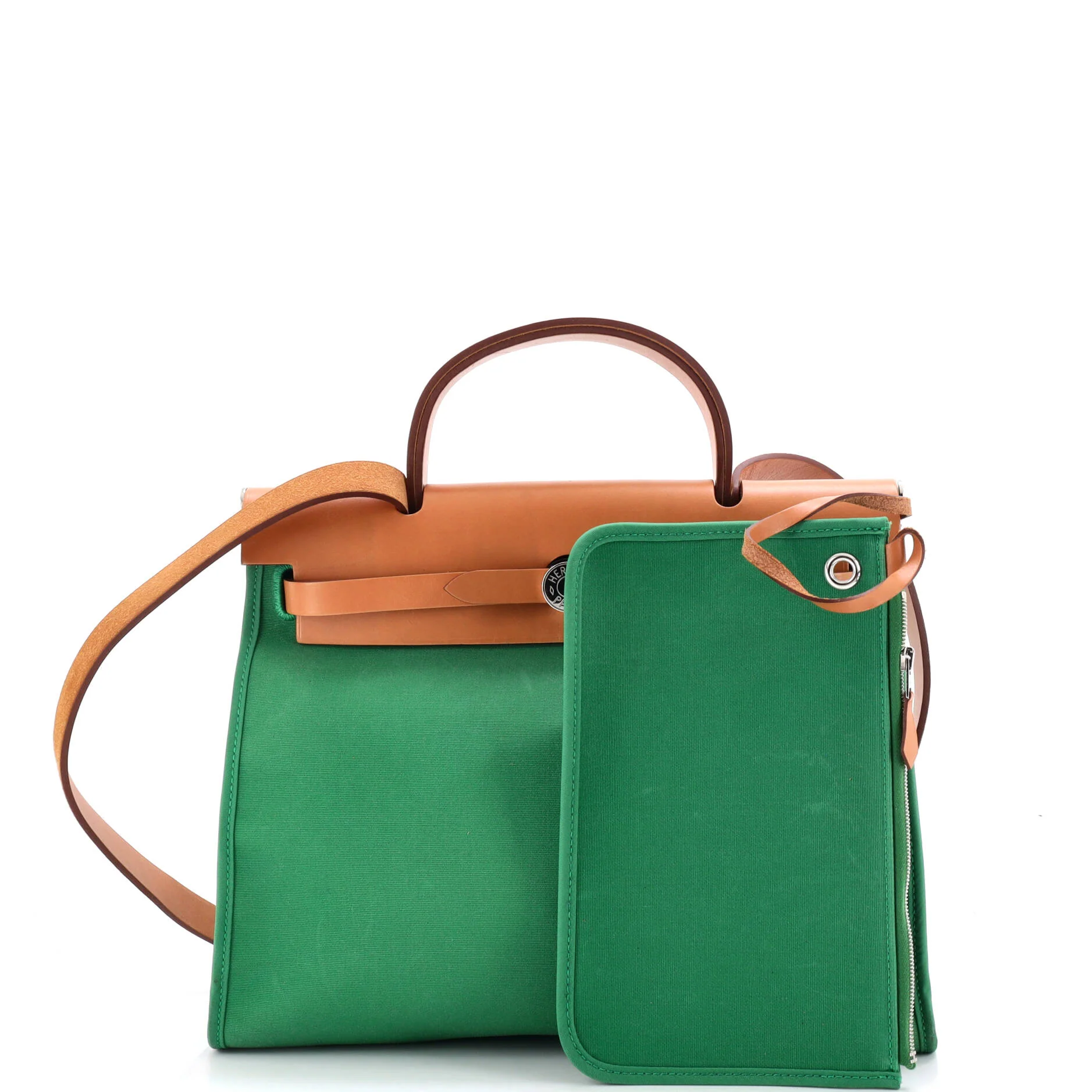 Herbag Zip Leather and Toile 31 - Image 2