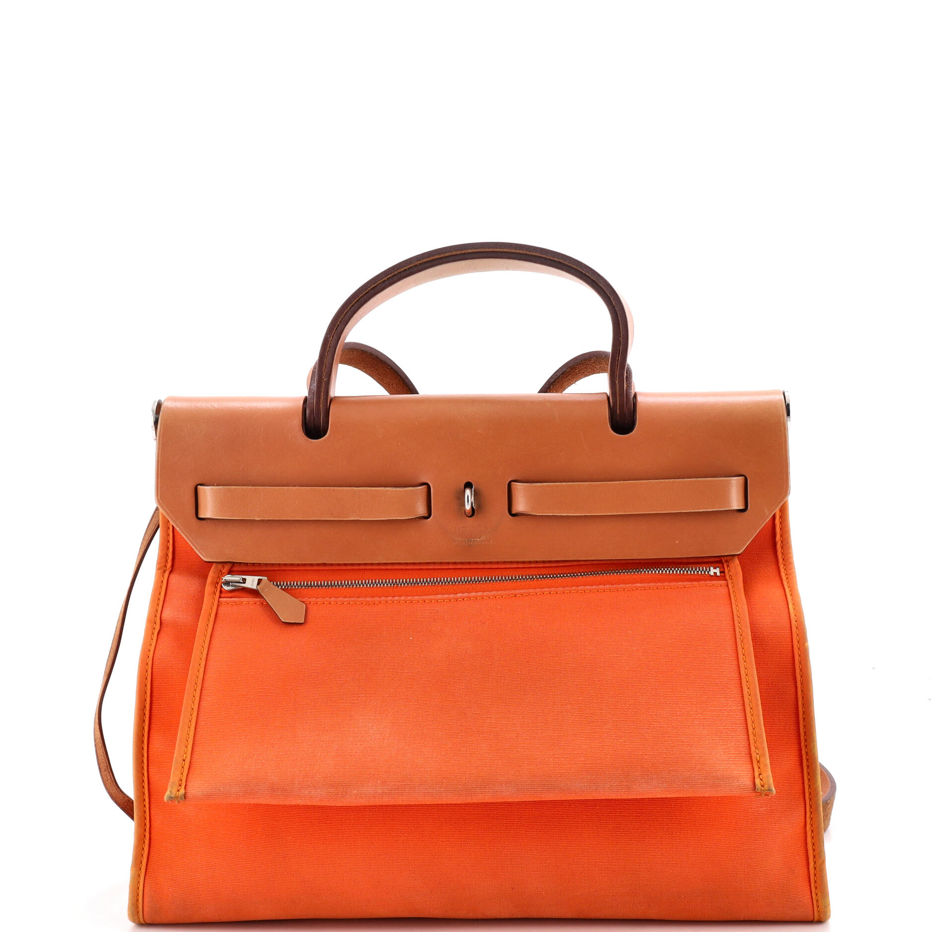 Herbag Zip Leather and Toile 31 - Image 4