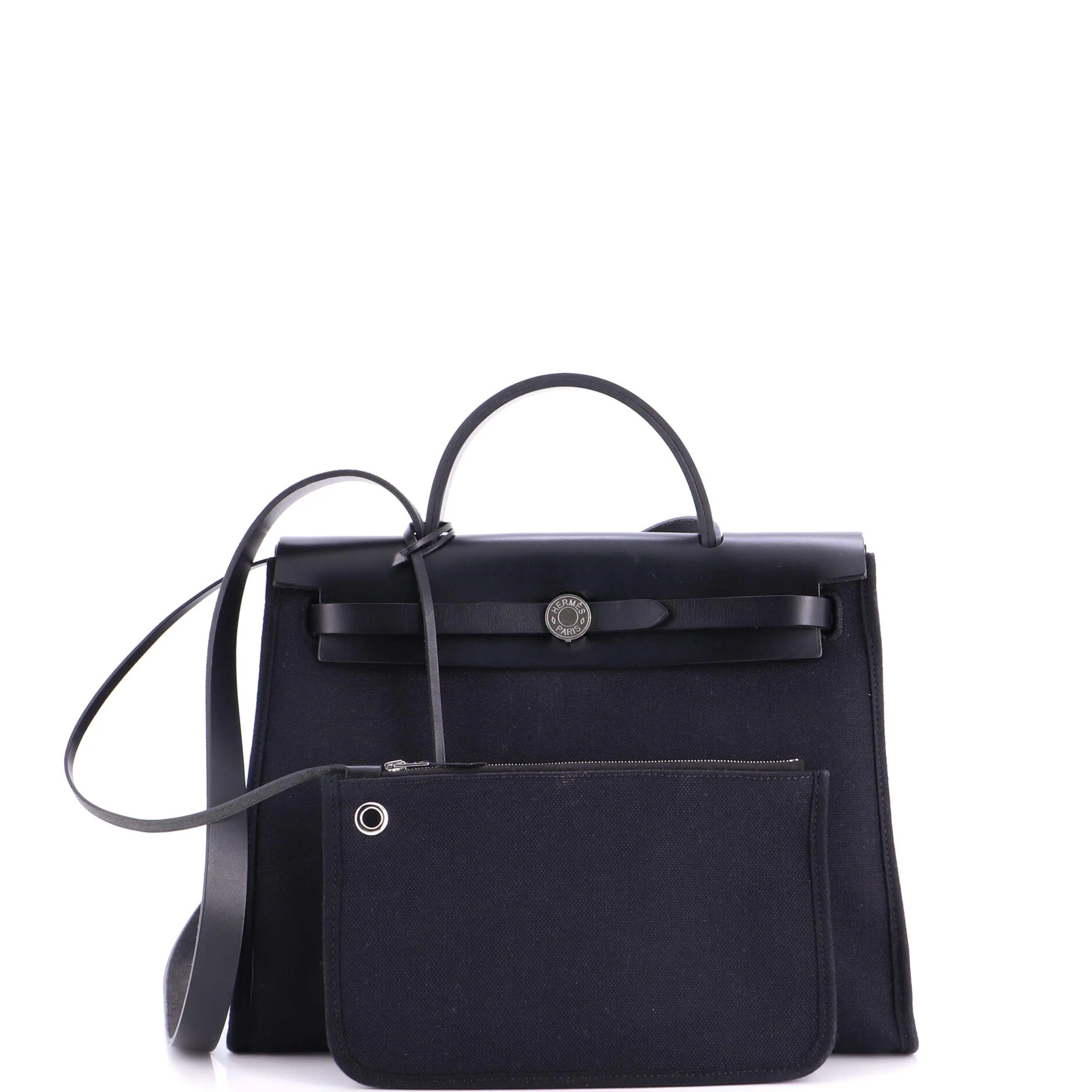 Herbag Zip Leather and Toile 31 - Image 2