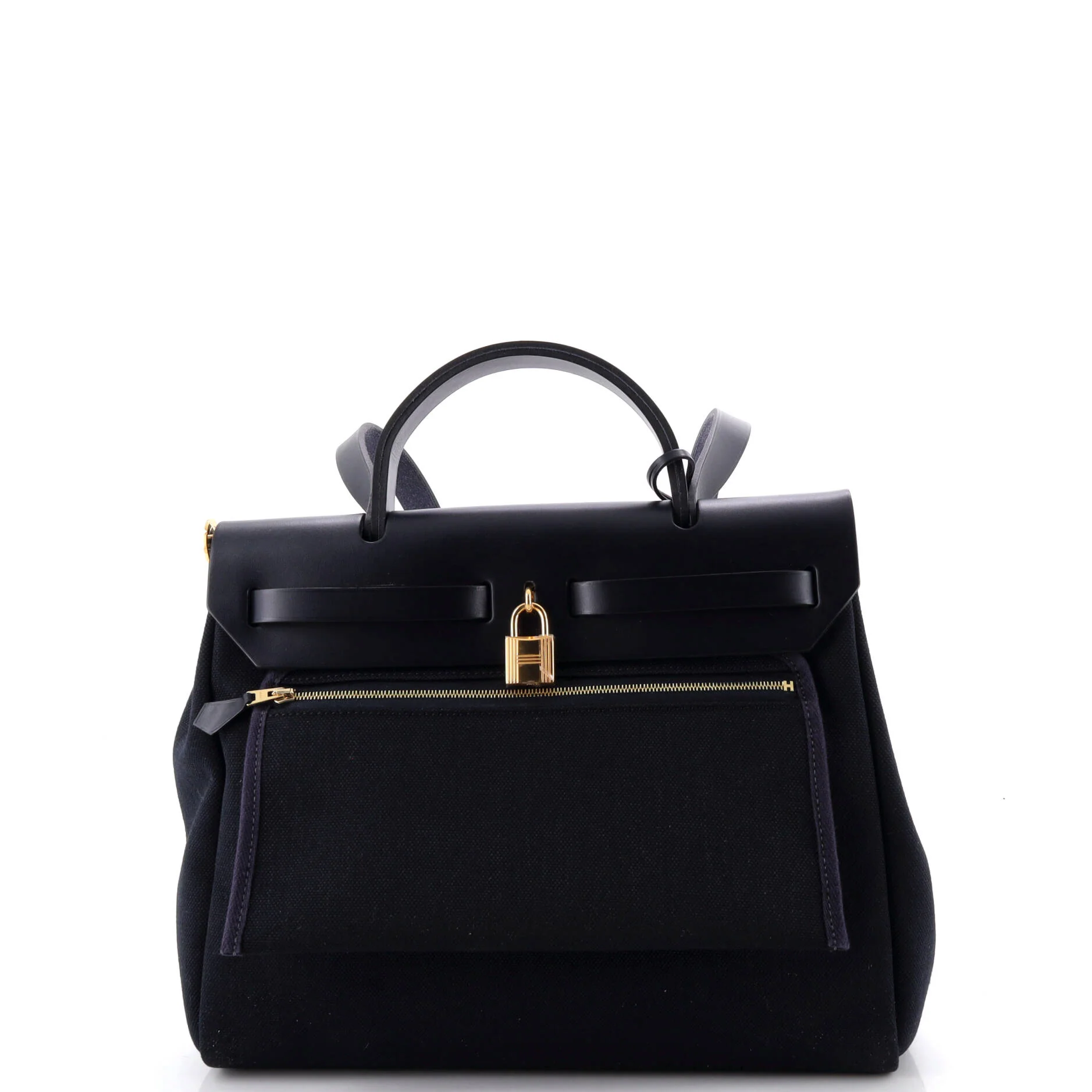 Herbag Zip Leather and Toile 31 - Image 4