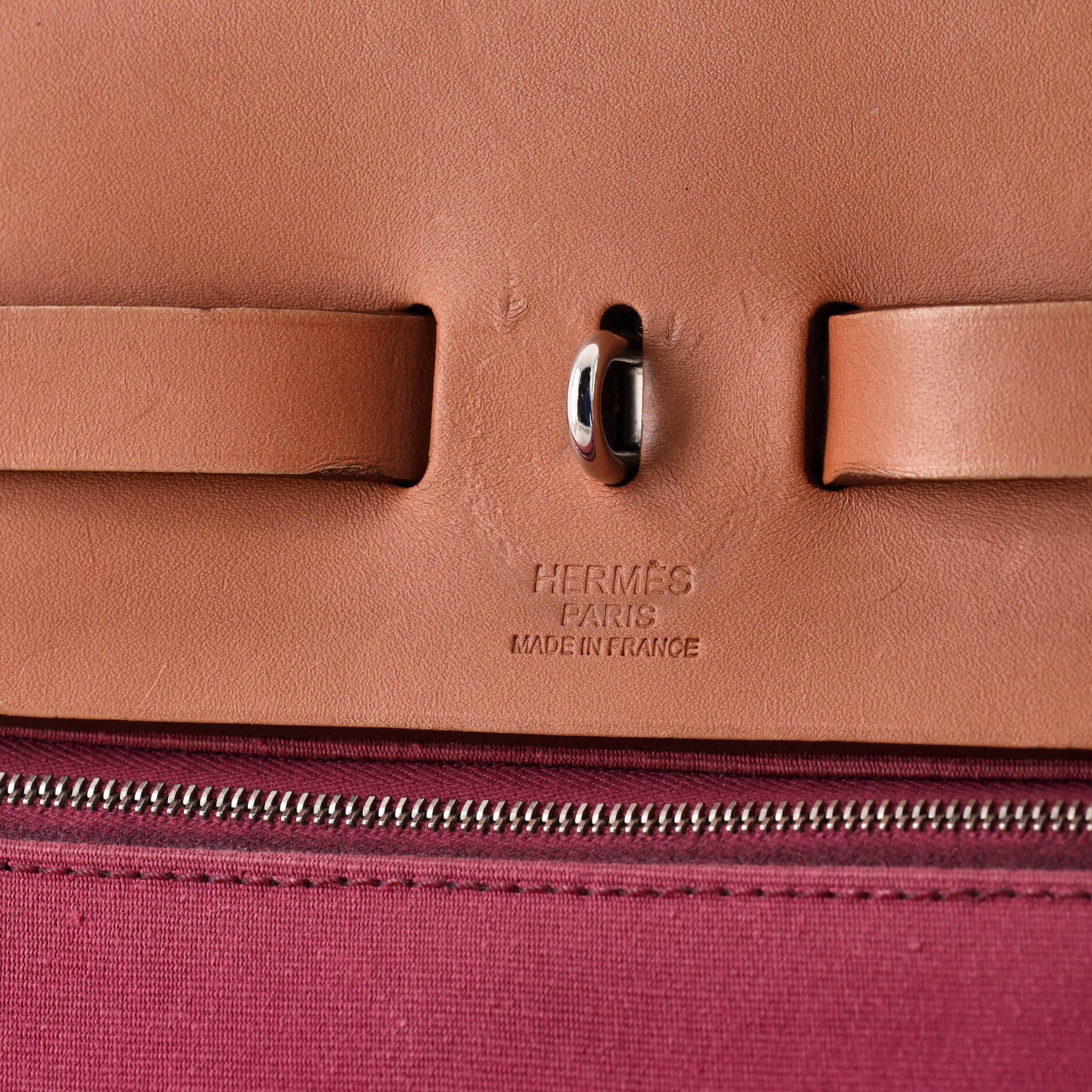 Herbag Zip Leather and Toile 39 - Image 8