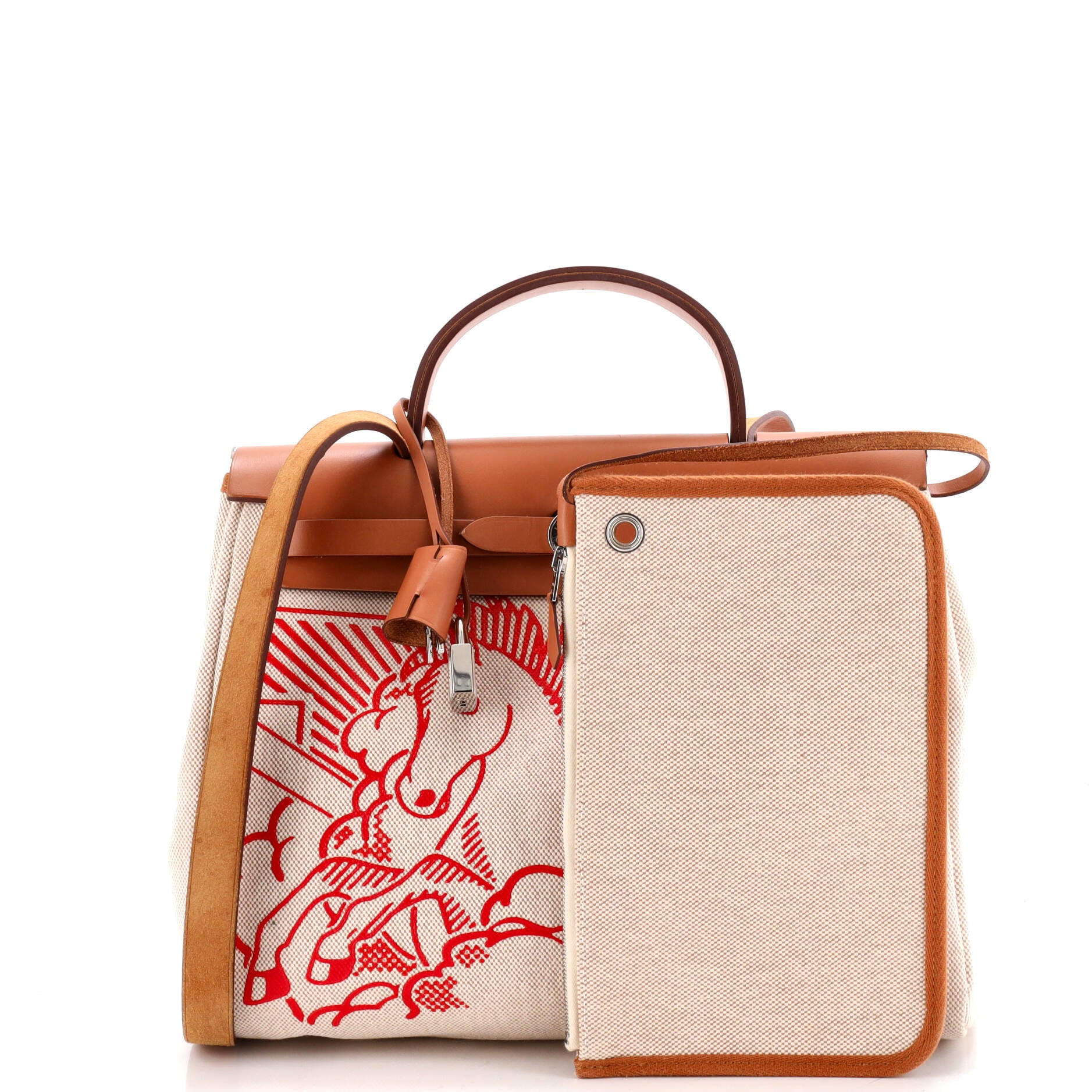 Herbag Zip Pegase Pop Toile and Leather 31 - Image 2