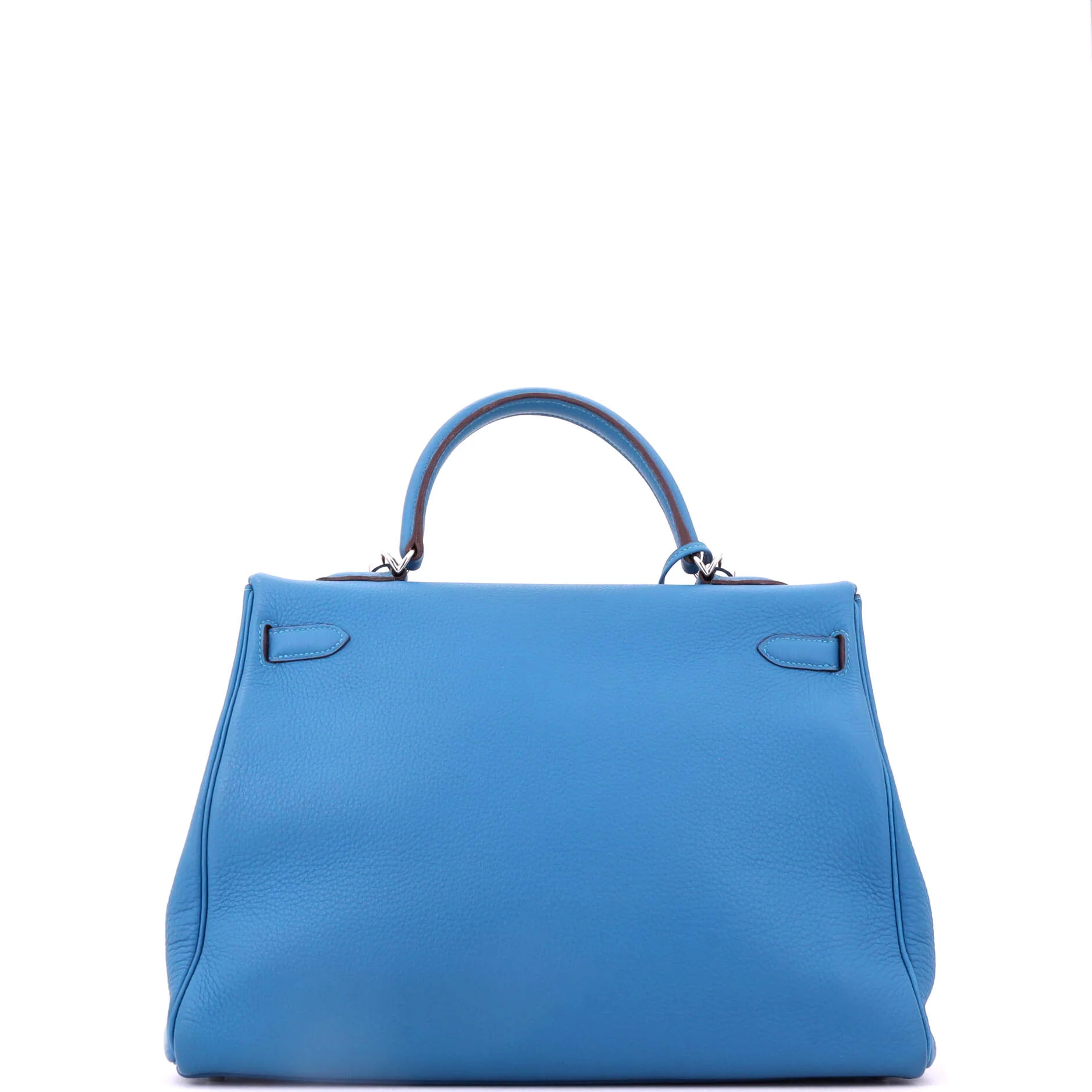 Kelly Amazone Handbag Mykonos Togo with Palladium Hardware 35 - Image 3
