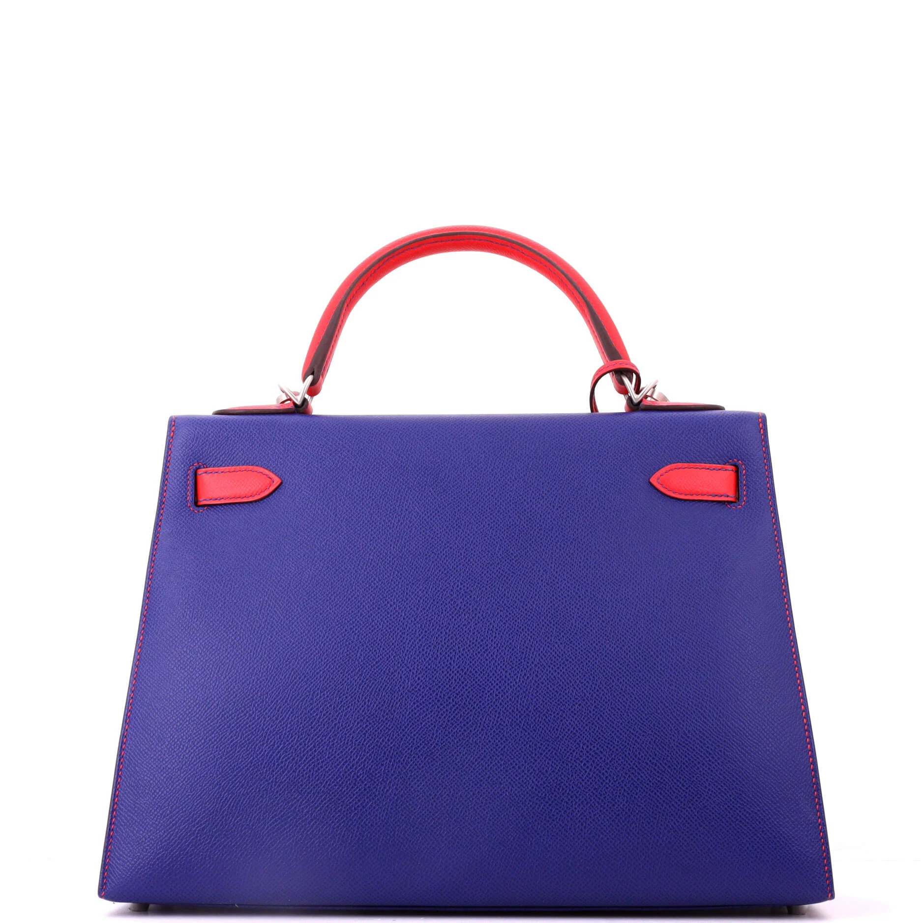 Kelly Handbag Bicolor Epsom with Brushed Palladium Hardware 32 - Image 3