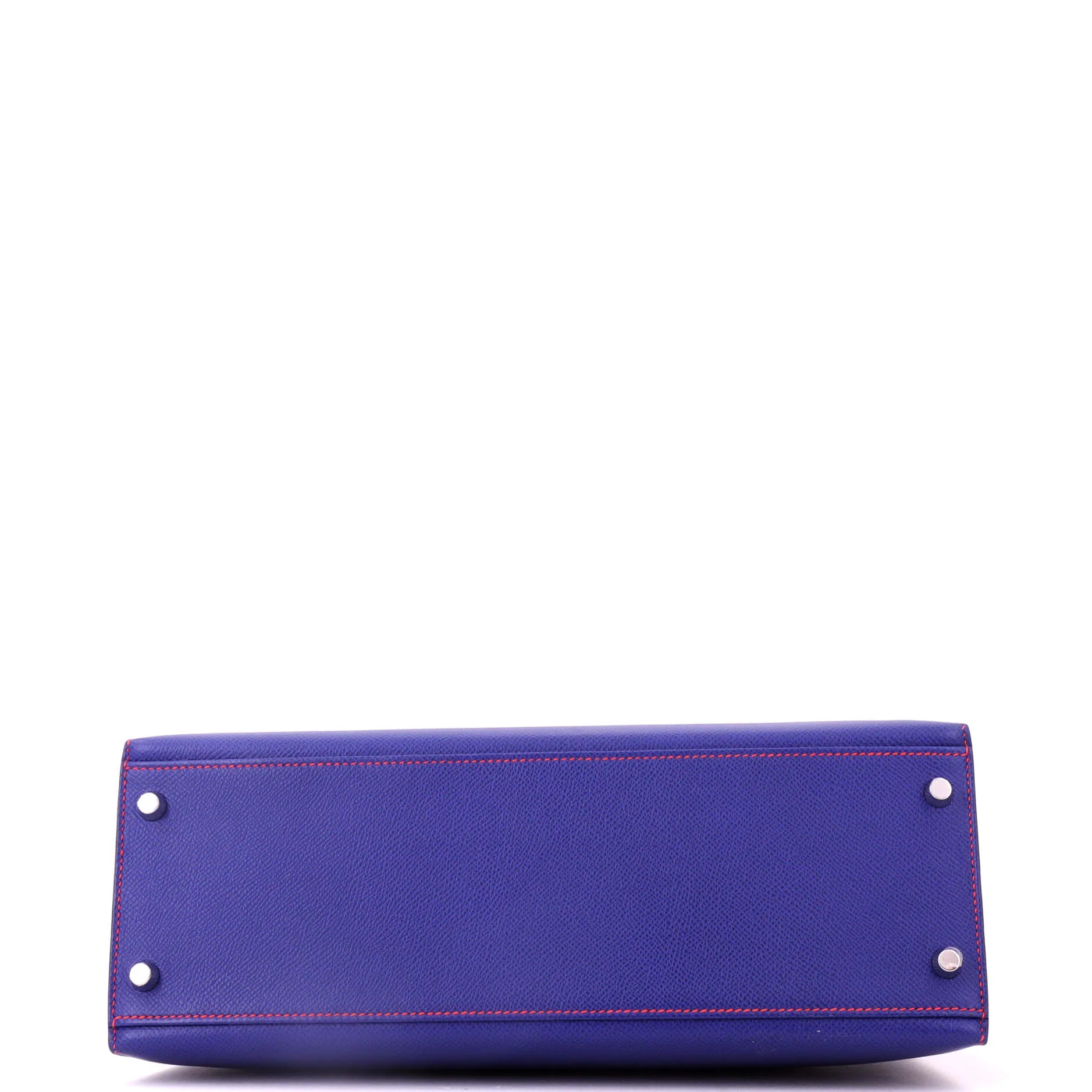 Kelly Handbag Bicolor Epsom with Brushed Palladium Hardware 32 - Image 4