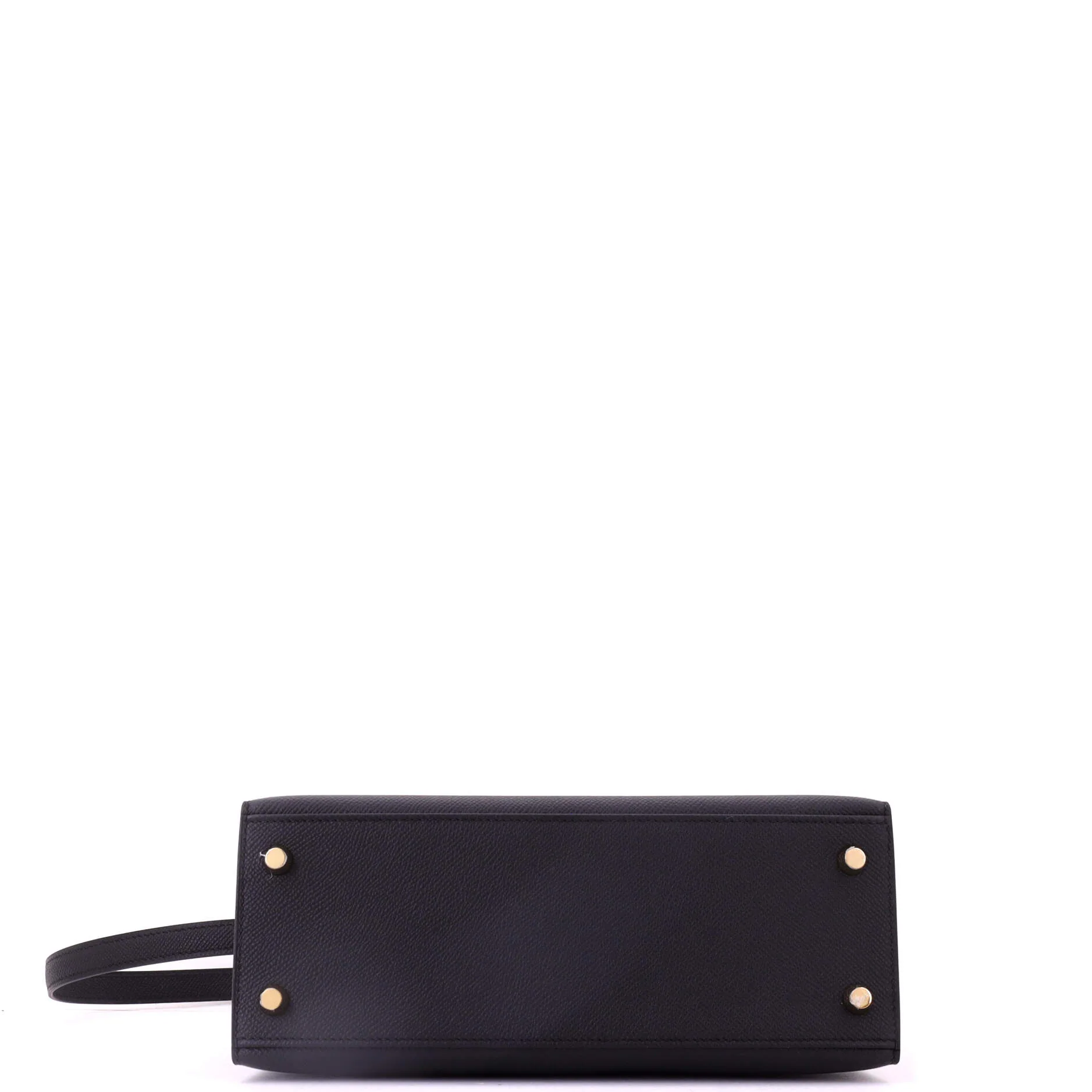 Kelly Handbag Noir Epsom with Gold Hardware 25 - Image 5