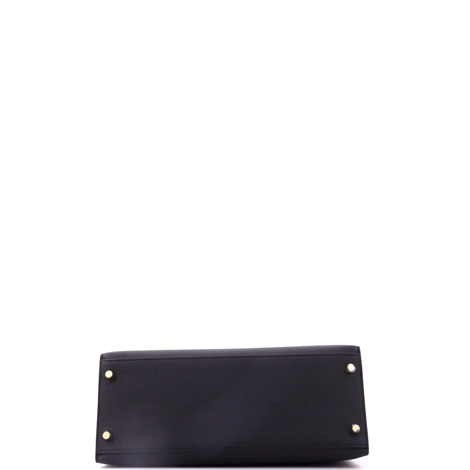 Kelly Handbag Noir Epsom with Gold Hardware 28 - Image 5