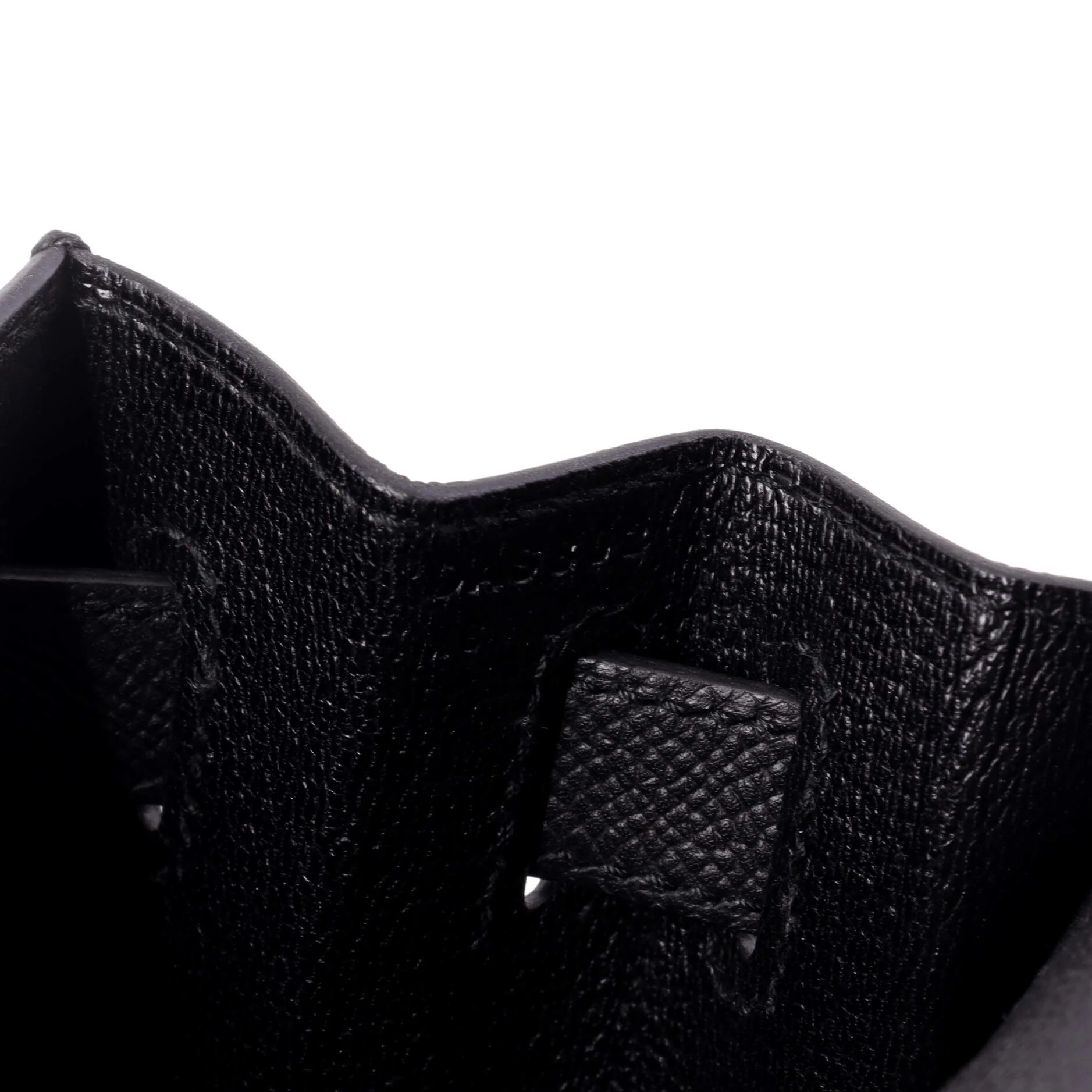 Kelly Handbag Noir Epsom with Gold Hardware 28 - Image 8
