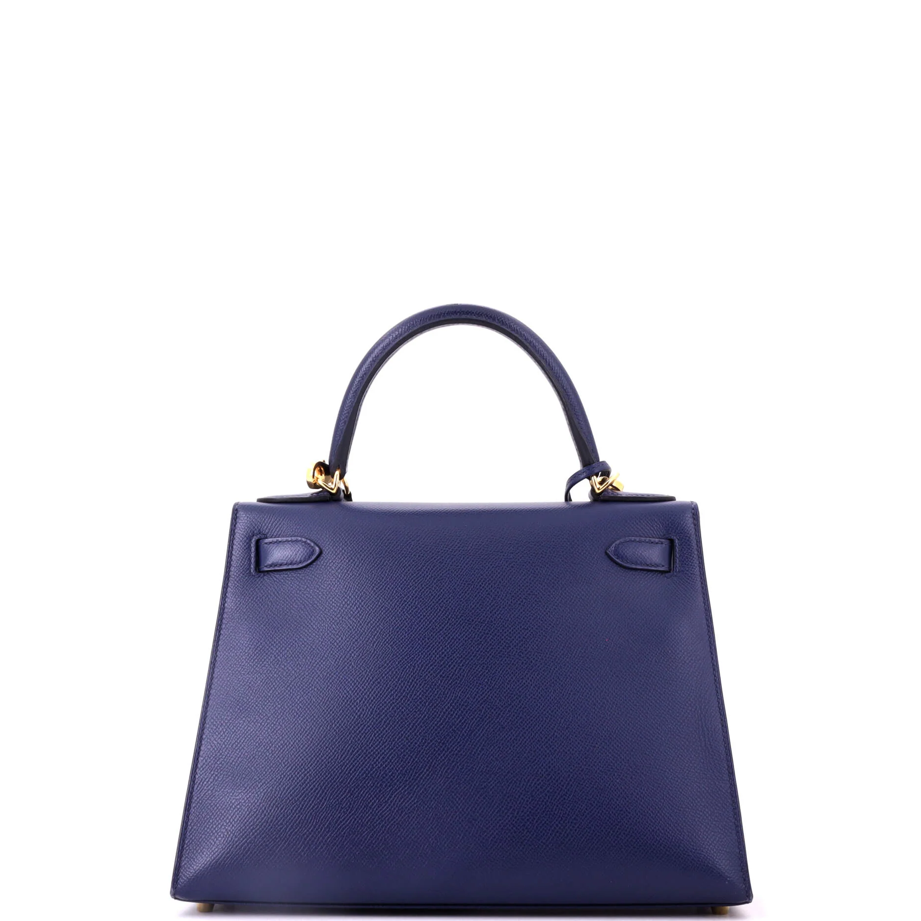 Kelly Handbag Bleu Saphir Epsom with Gold Hardware 28 - Image 4