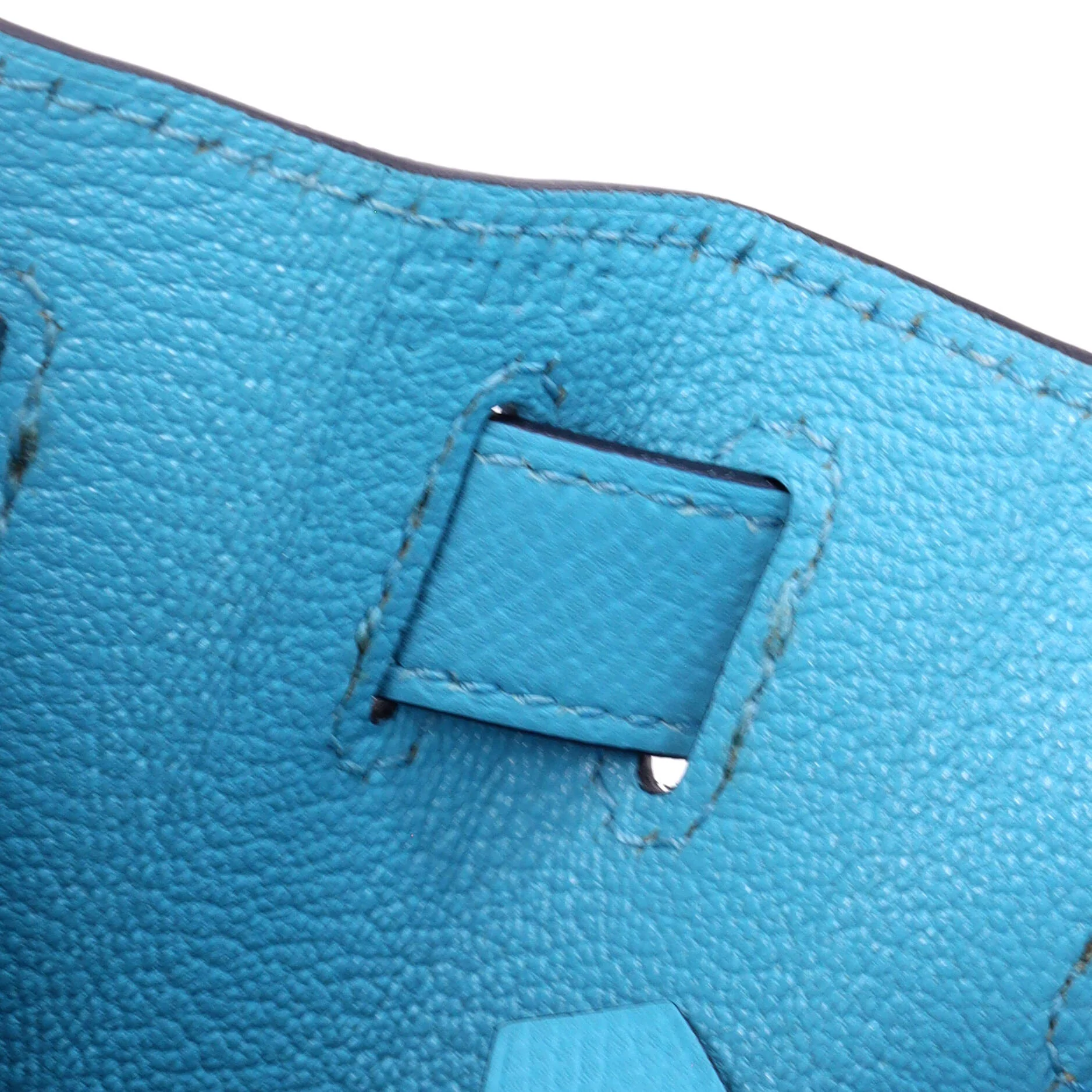 Kelly Handbag Bleu Celeste Epsom with Palladium Hardware 28 - Image 7