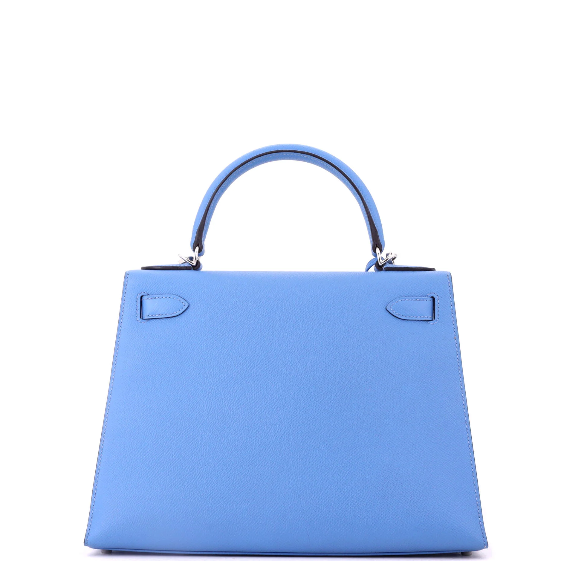 Kelly Handbag Bleu Paradis Epsom with Palladium Hardware 28 - Image 3