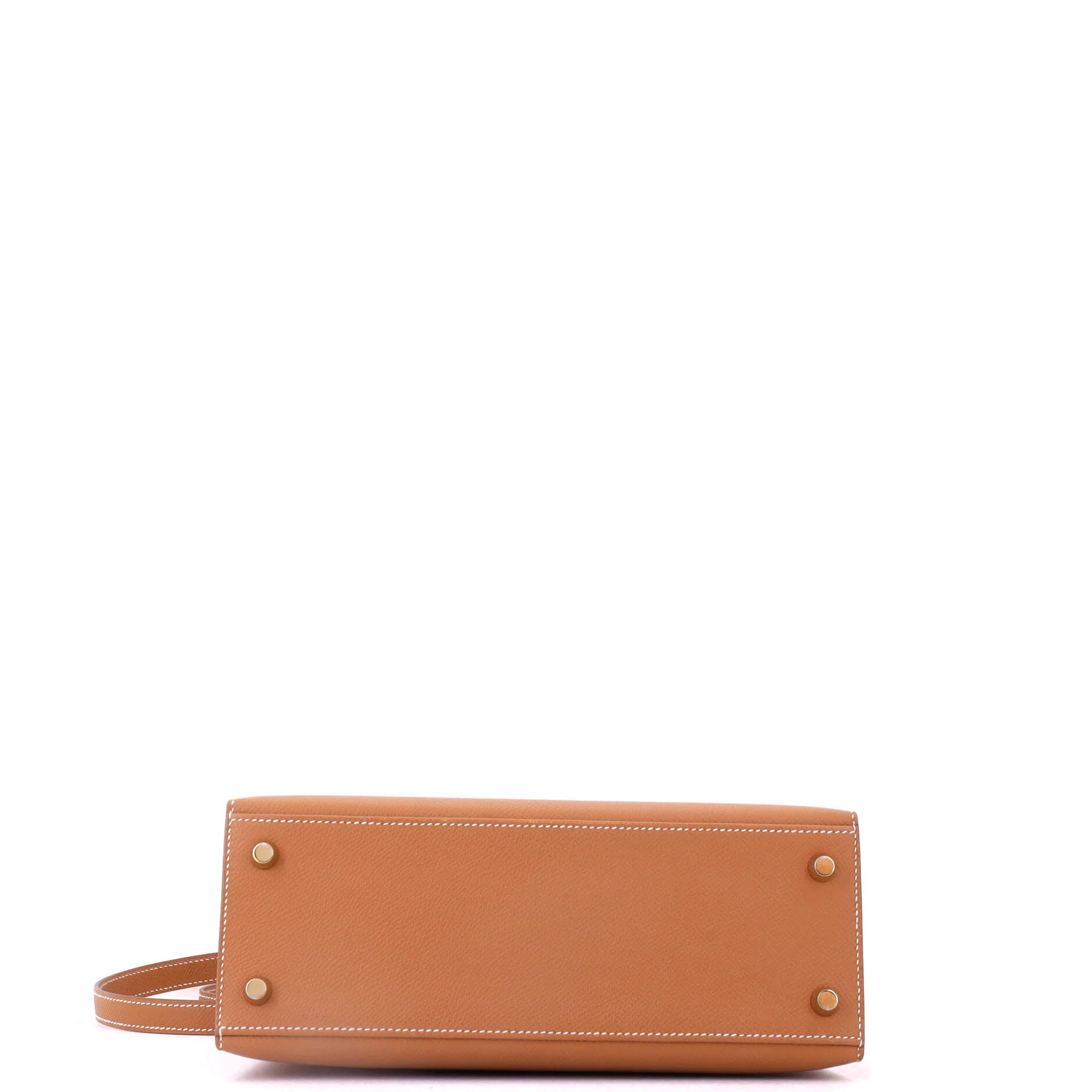 Kelly Handbag Gold Epsom with Gold Hardware 25 - Image 4