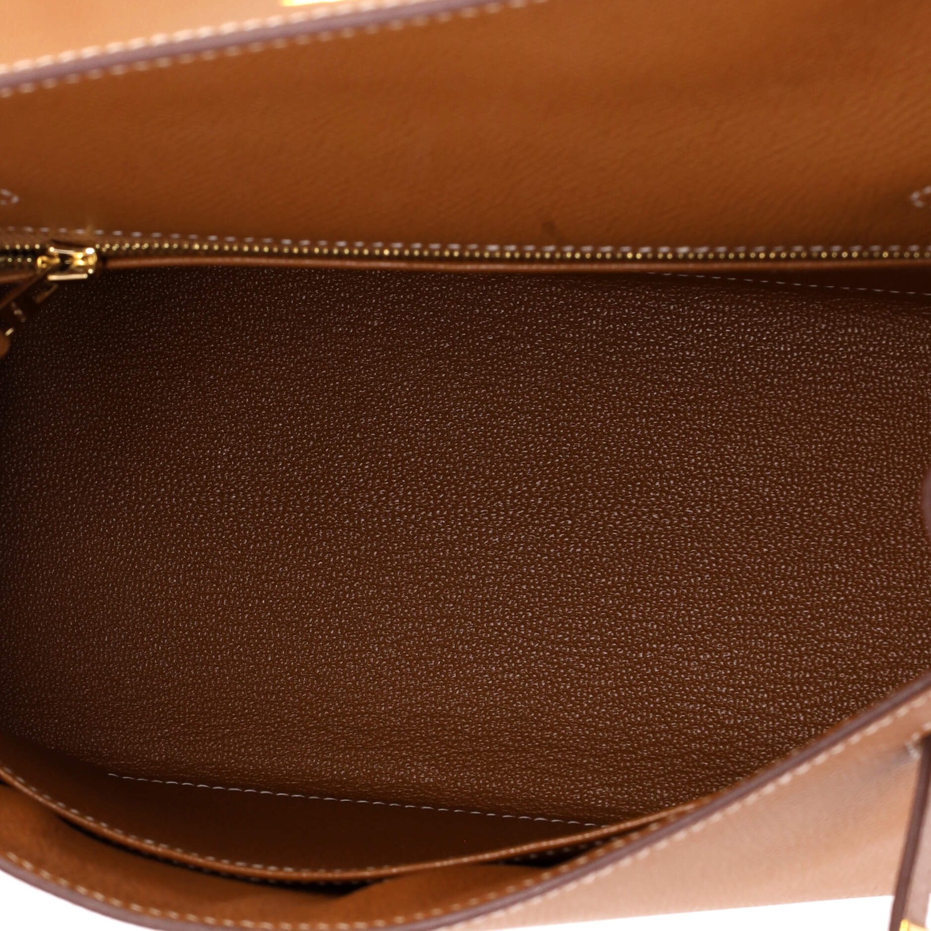 Kelly Handbag Gold Epsom with Gold Hardware 25 - Image 5